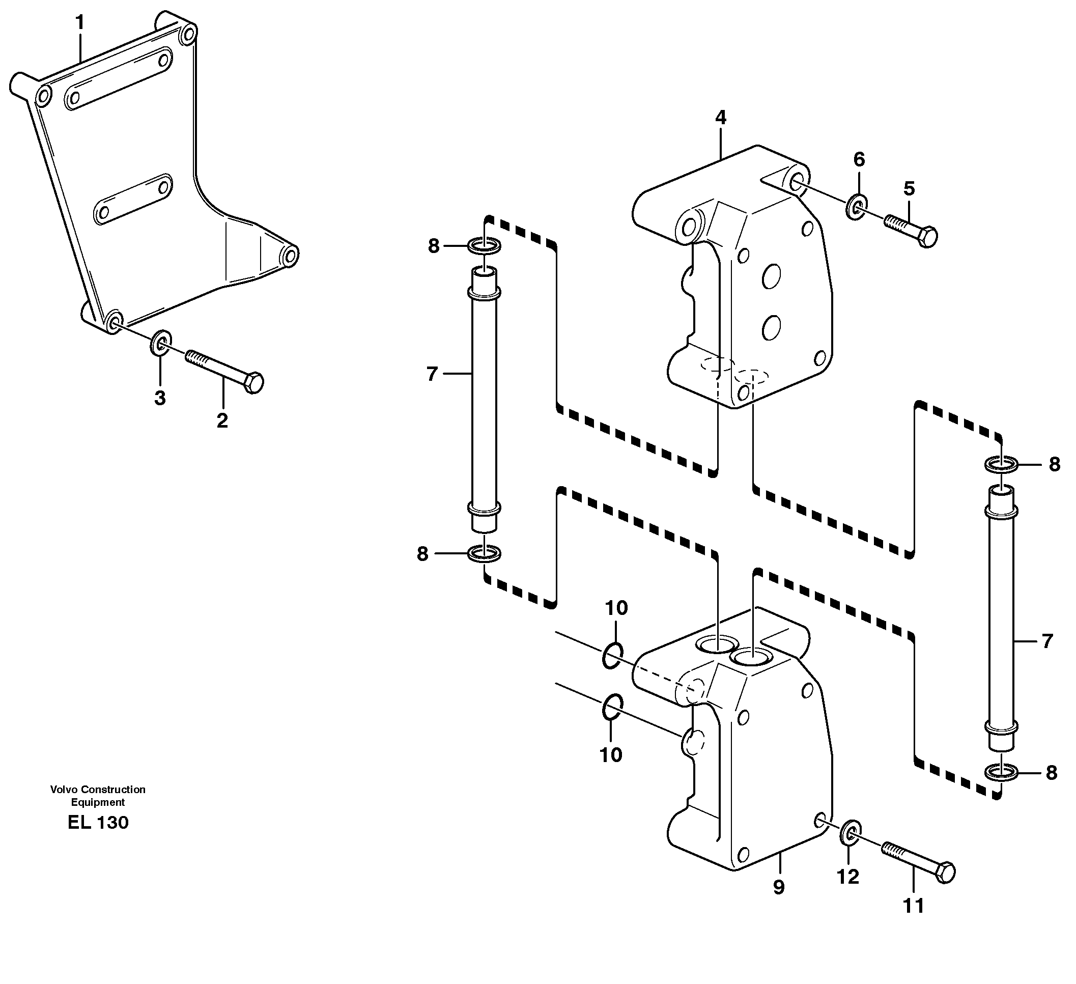 Distribution housing — volvo parts diagram