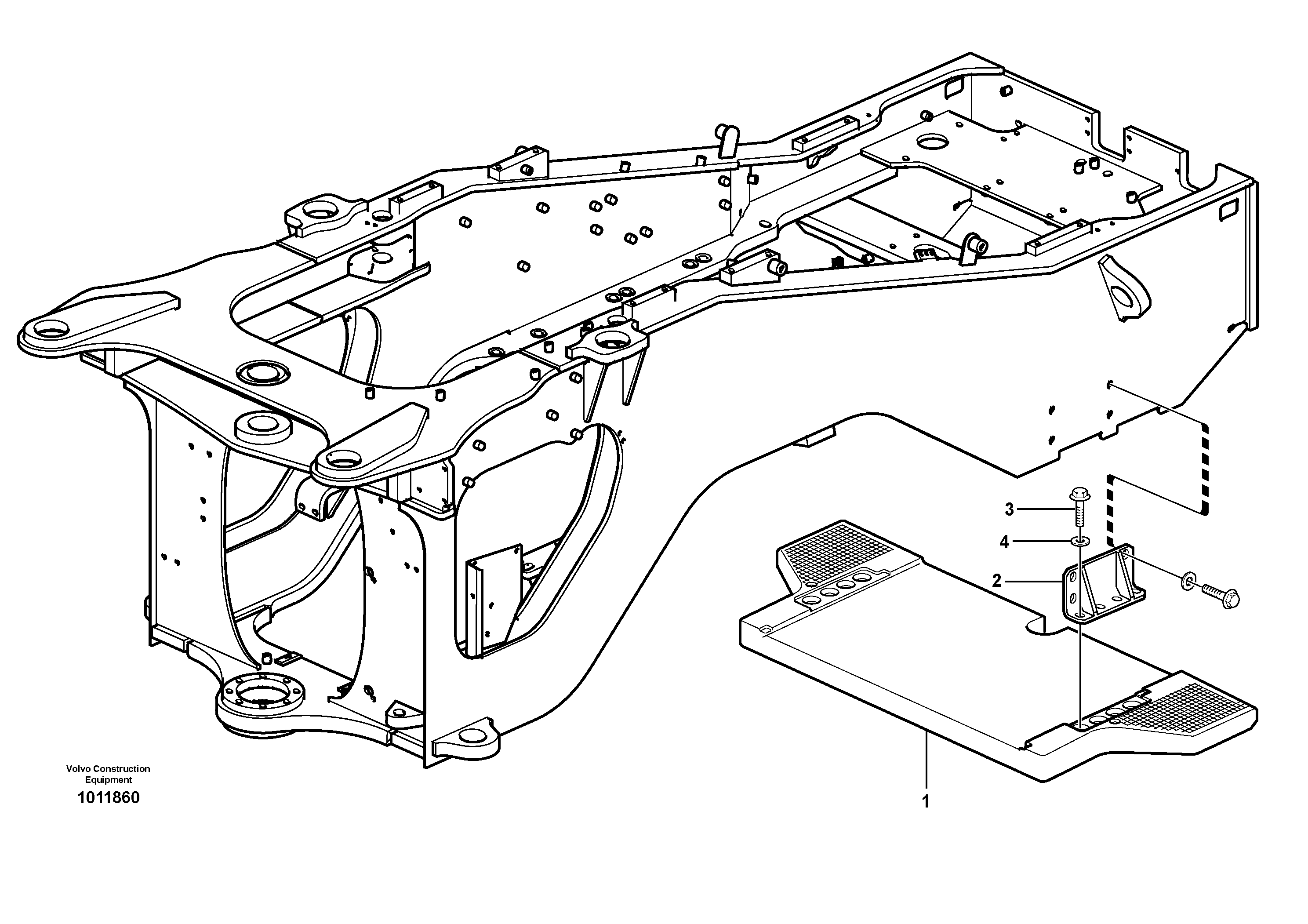 Counterweight  80698 — volvo parts diagram