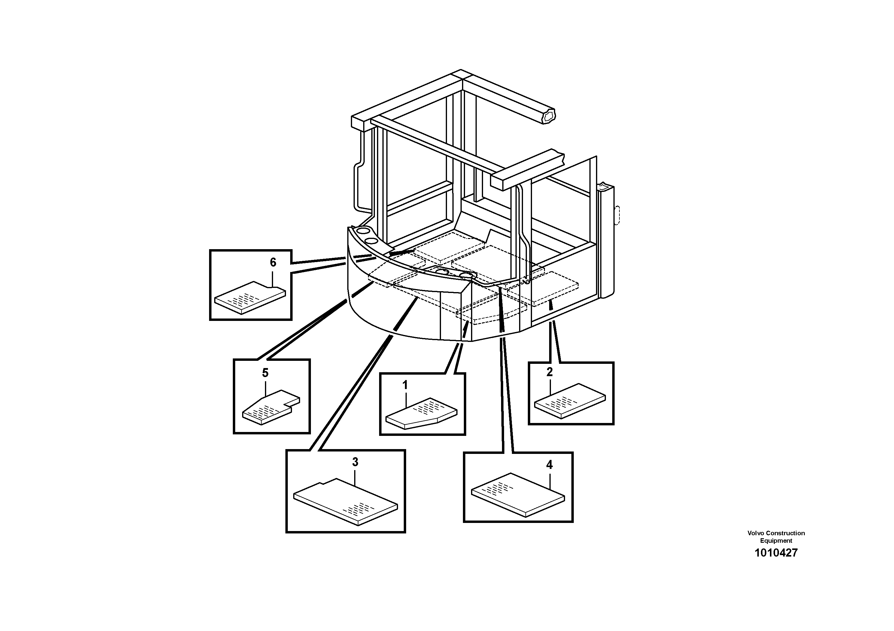 Insulating matting. — volvo parts diagram
