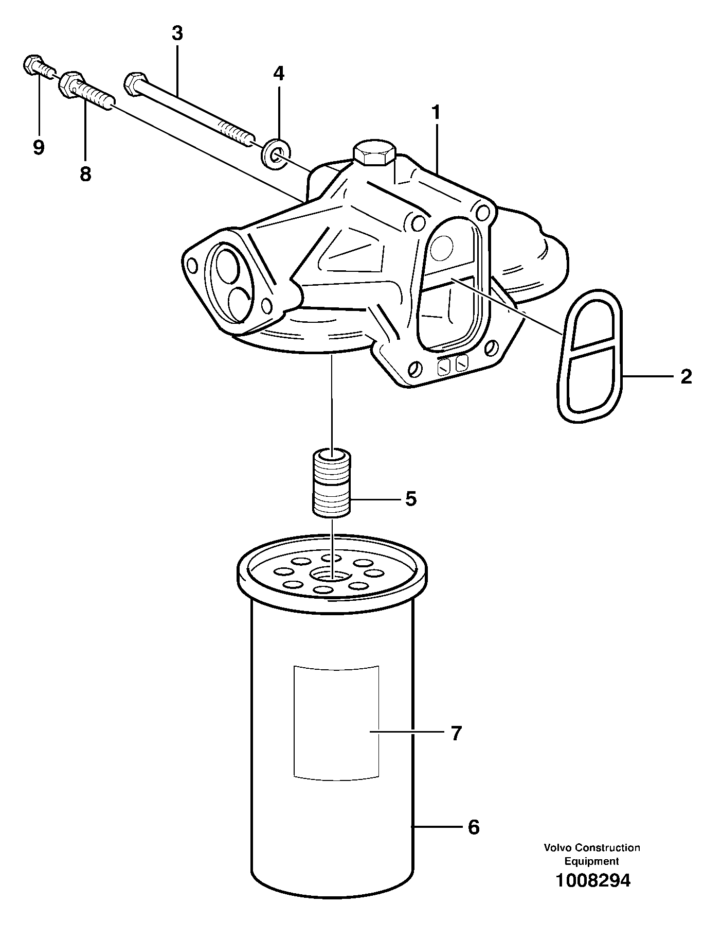 Oil filter — volvo parts diagram