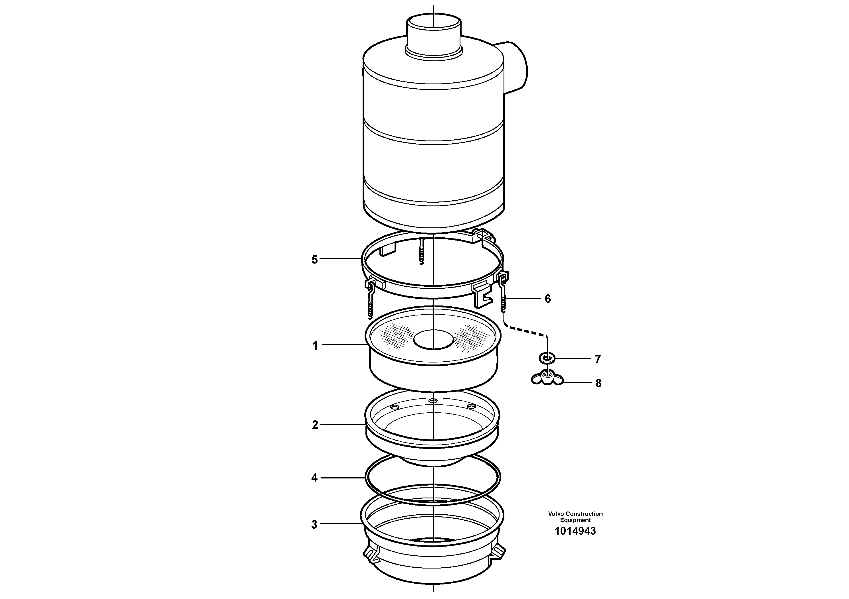 Air filter.  80329, 80703, 82974, E PROD — volvo parts diagram