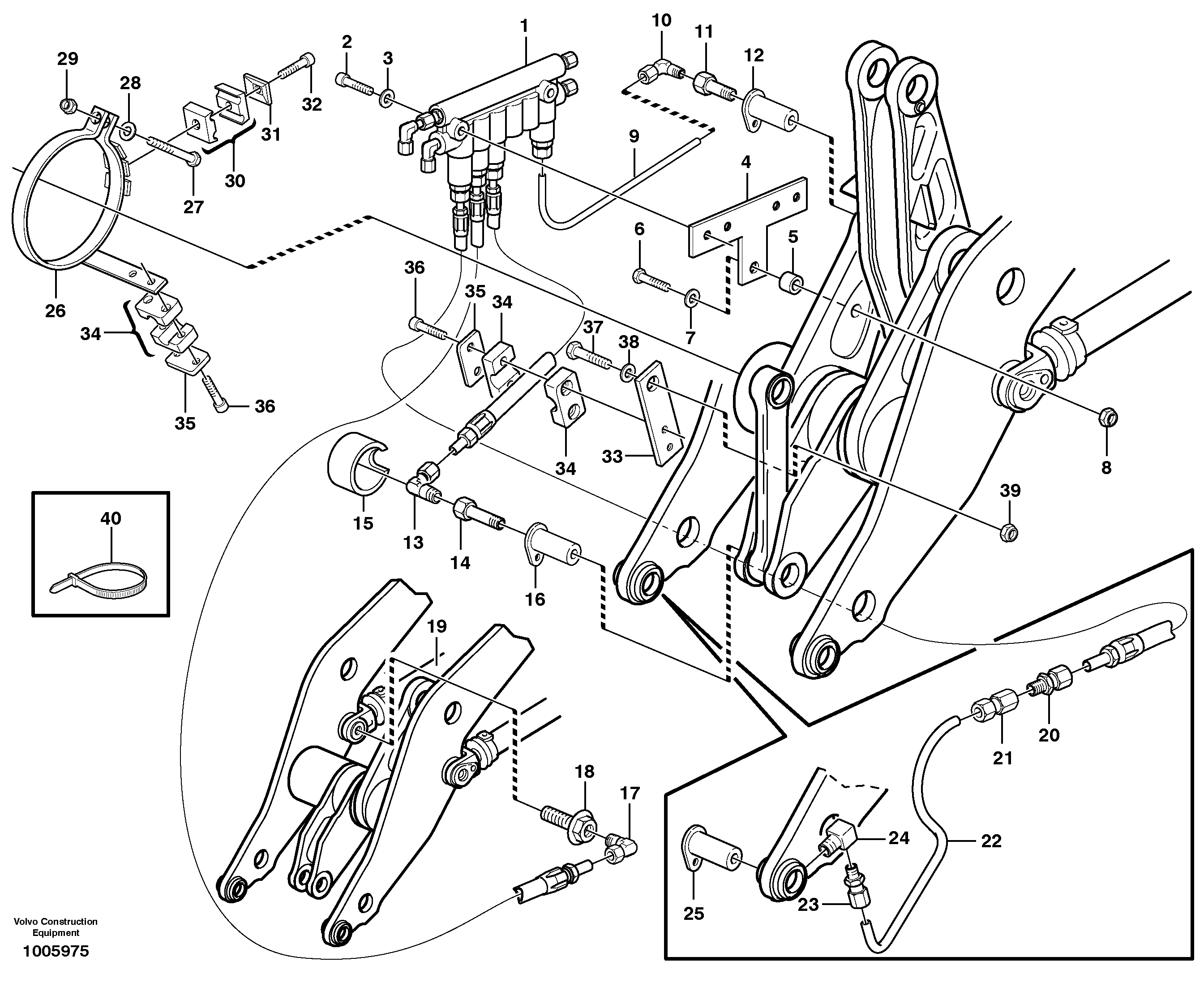 Distribution block, B3.  80959, 80141 SER NO - 7210 — volvo parts diagram