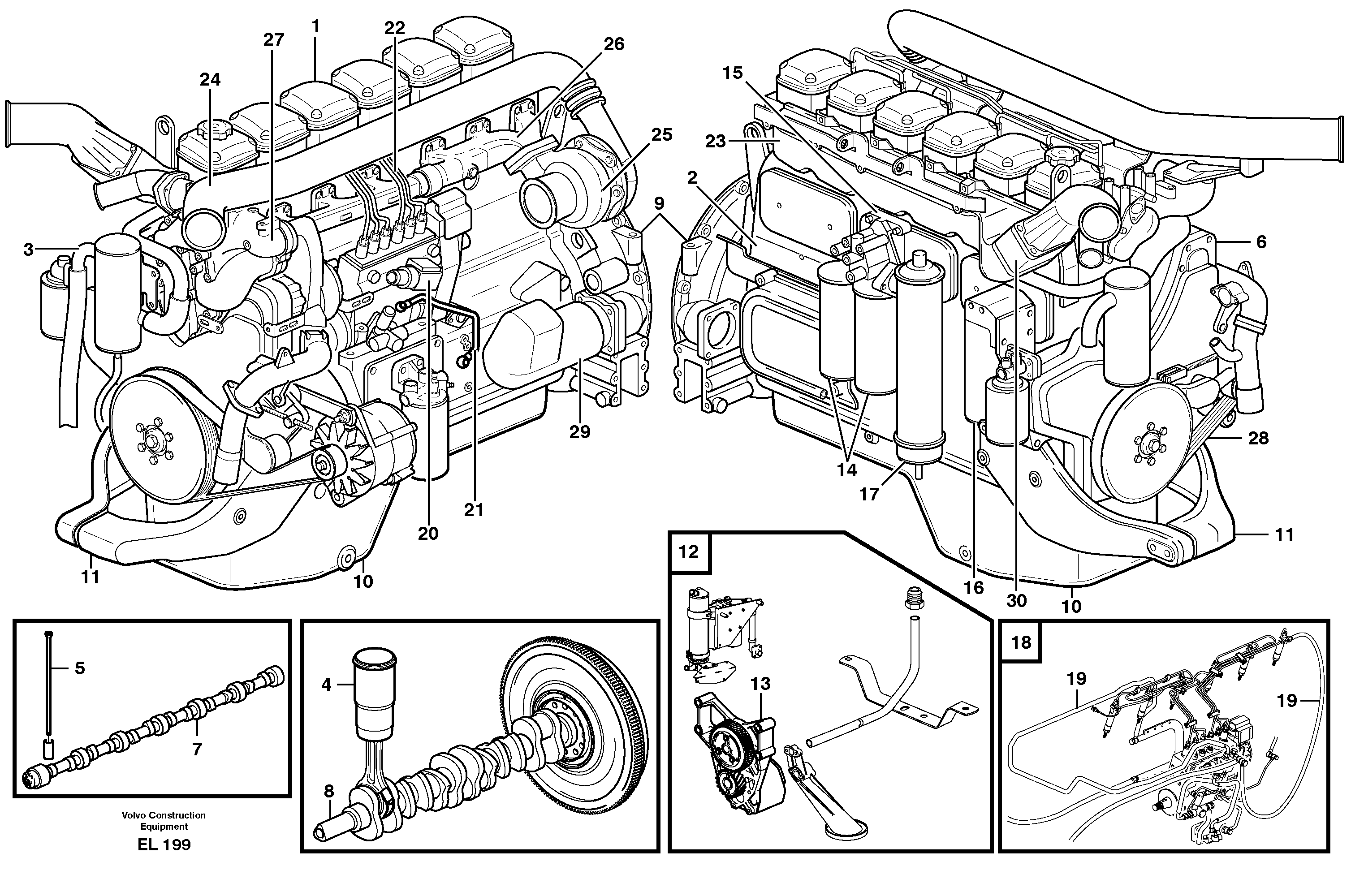 Engine — volvo parts diagram