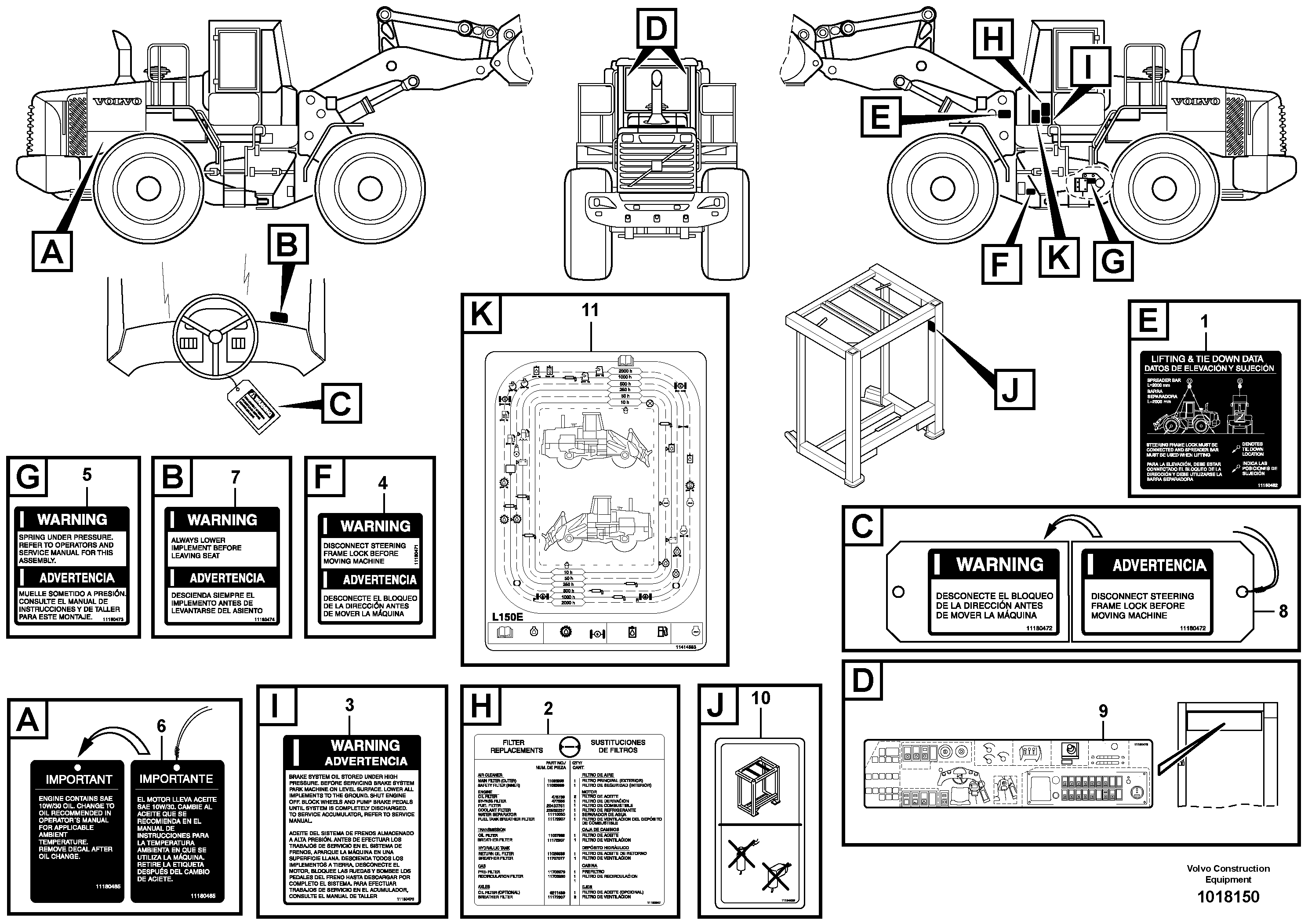 Decals  82297 — volvo parts diagram