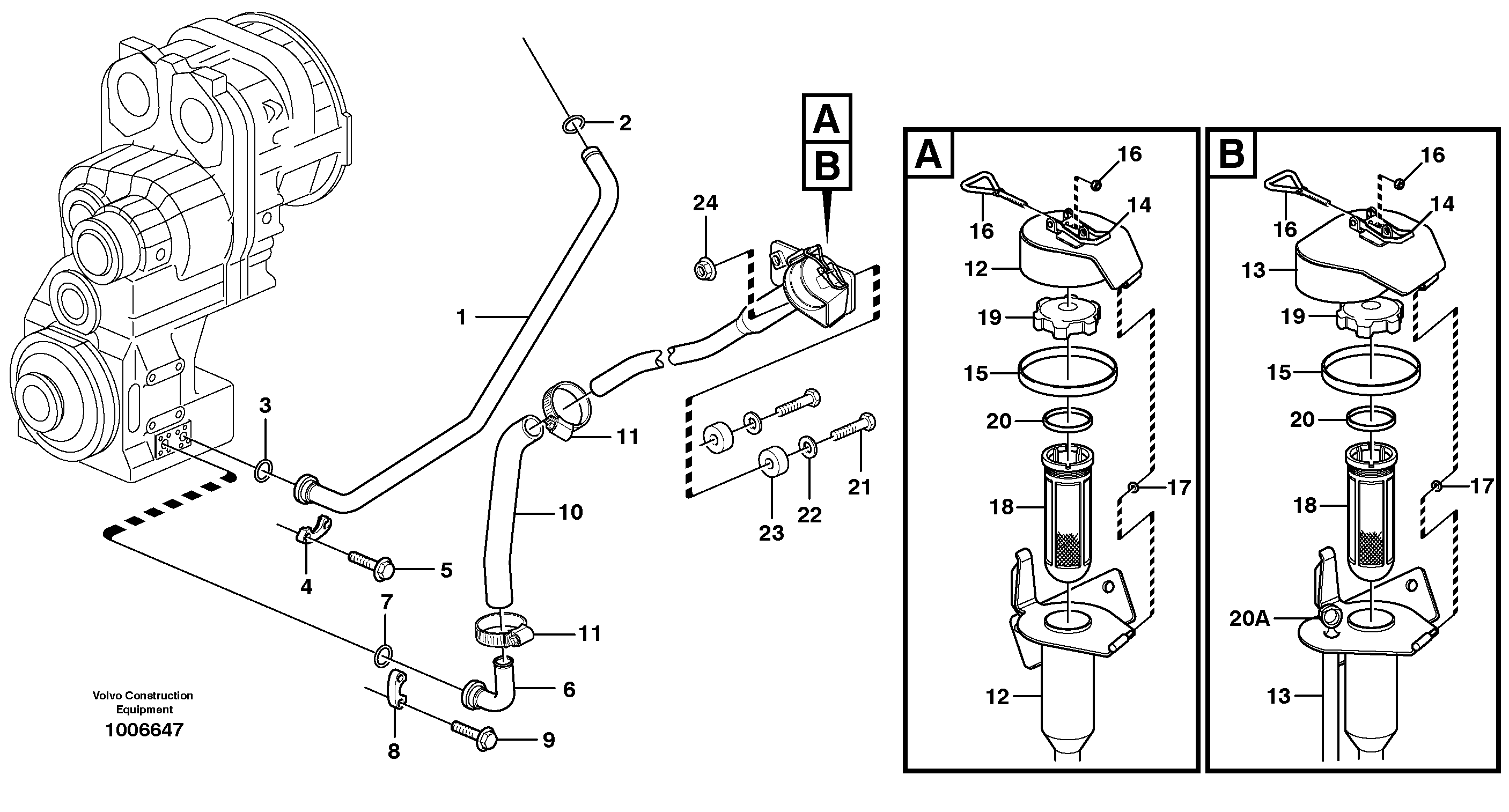 Oilfiller — volvo parts diagram