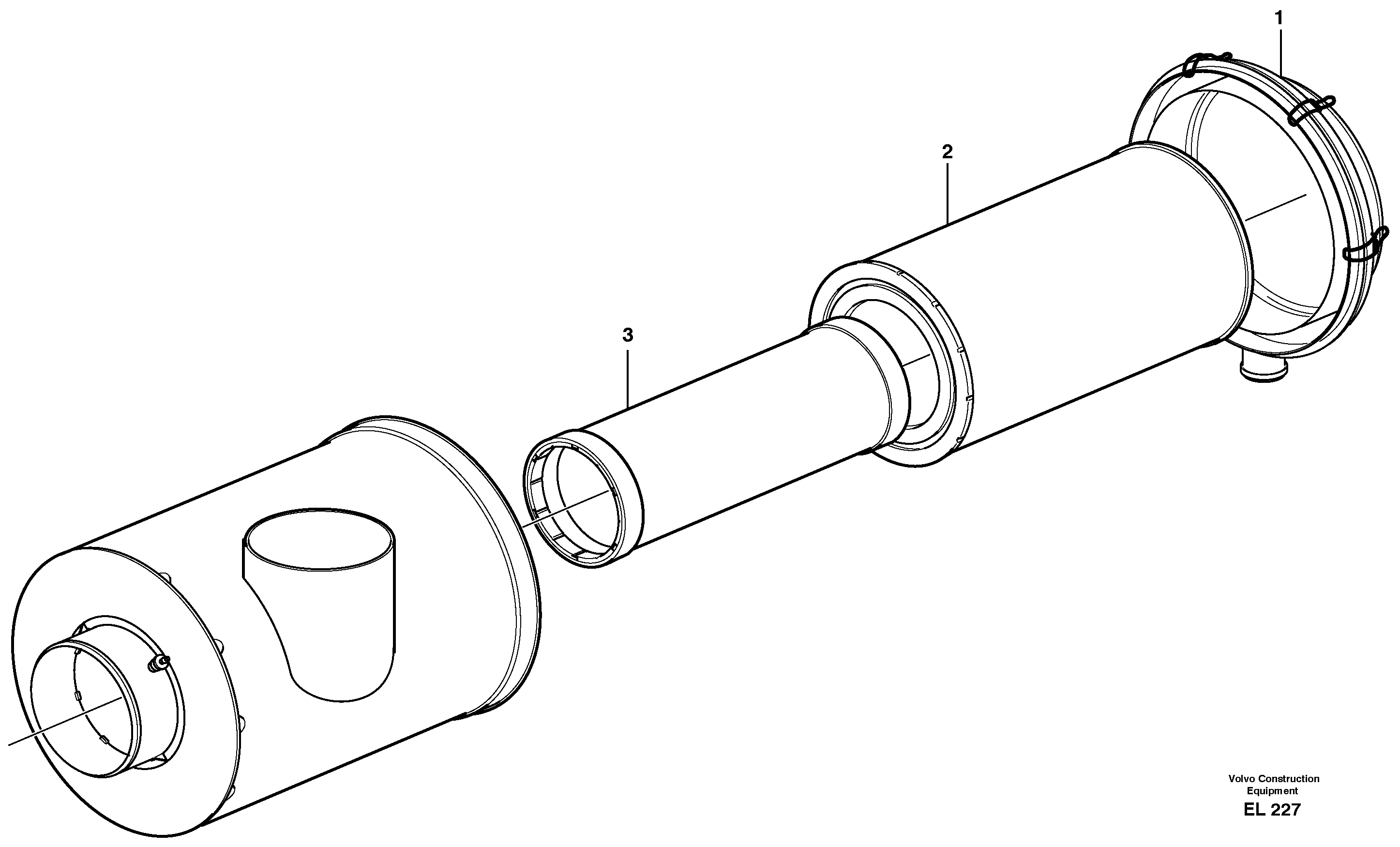 Air filter — volvo parts diagram