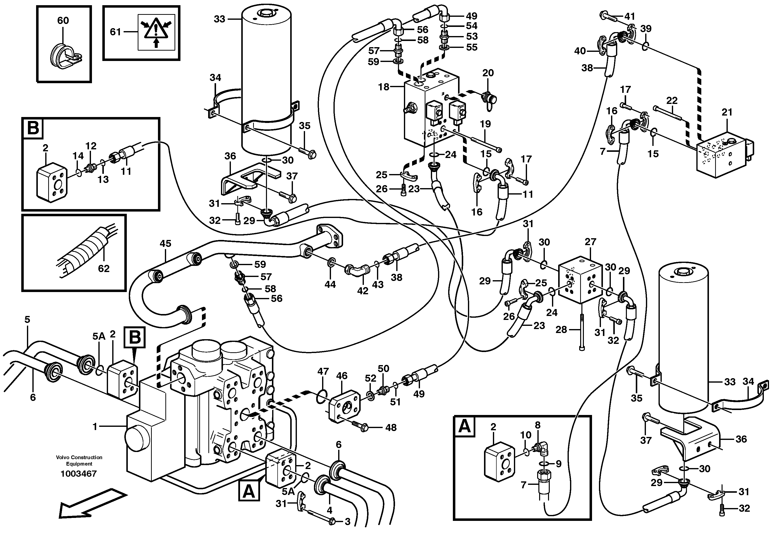 Boom suspension system  80779 — volvo parts diagram