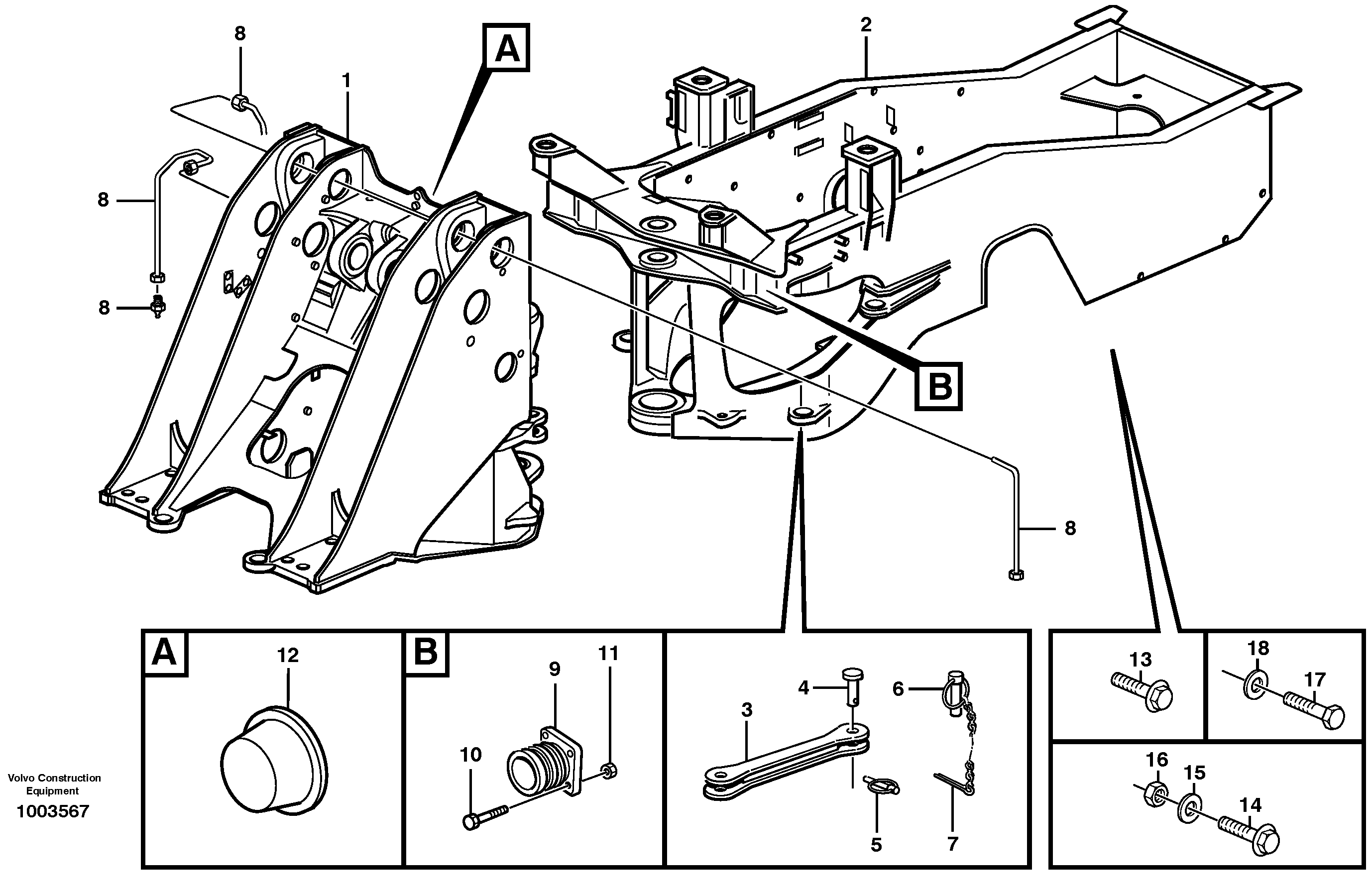 Frame — volvo parts diagram
