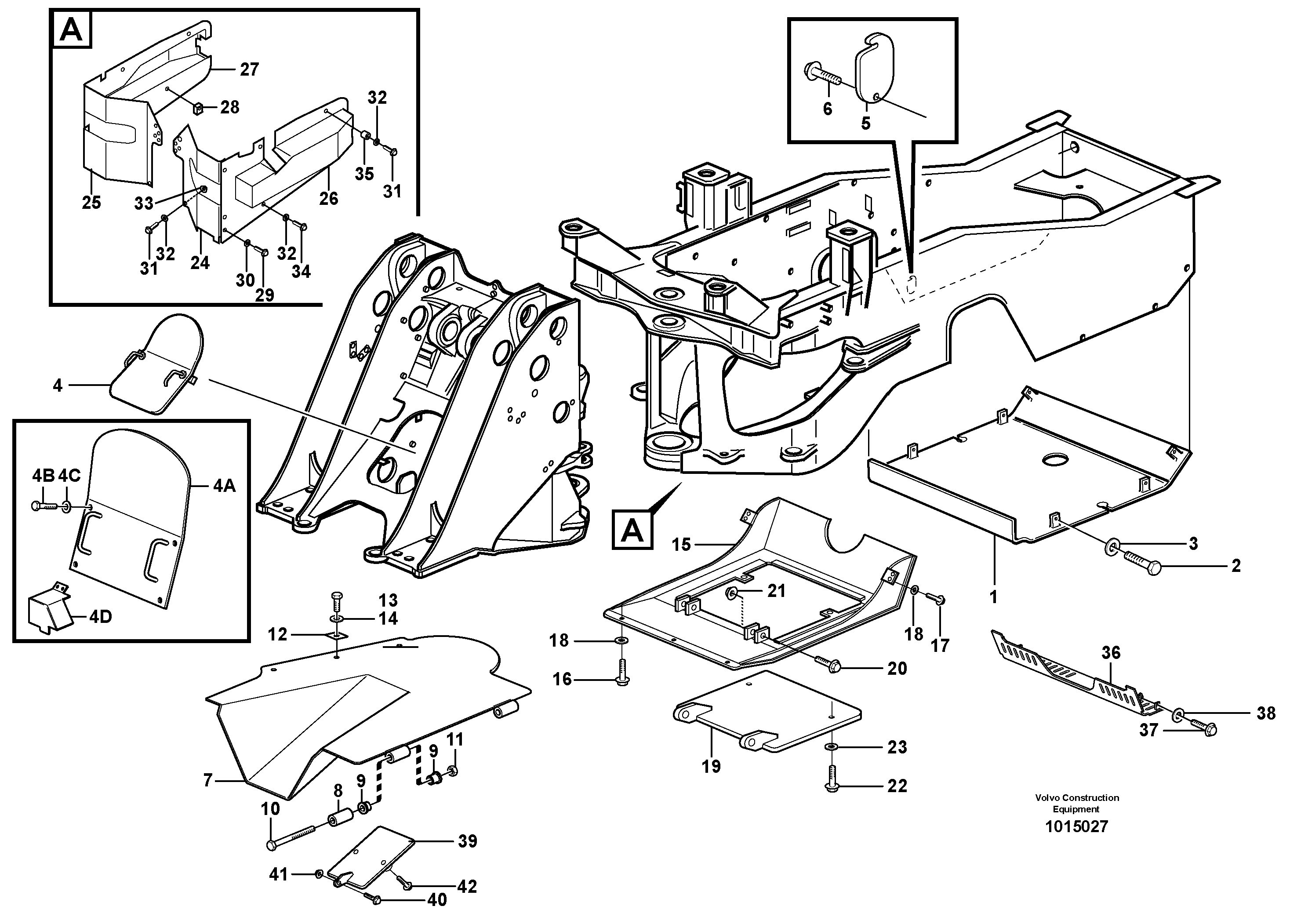 Protecting plates — volvo parts diagram