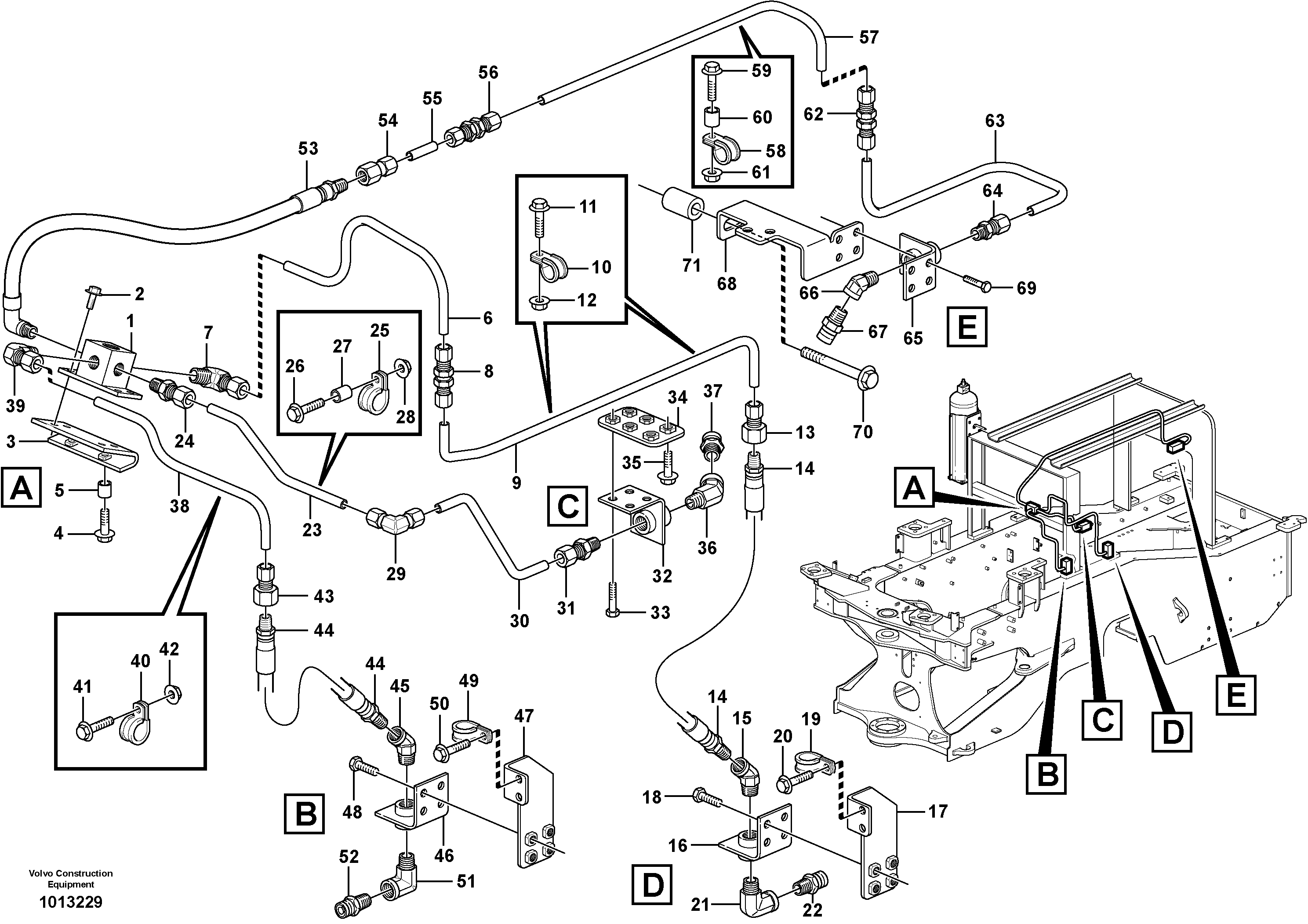 Fire suppression system  82592 — volvo parts diagram