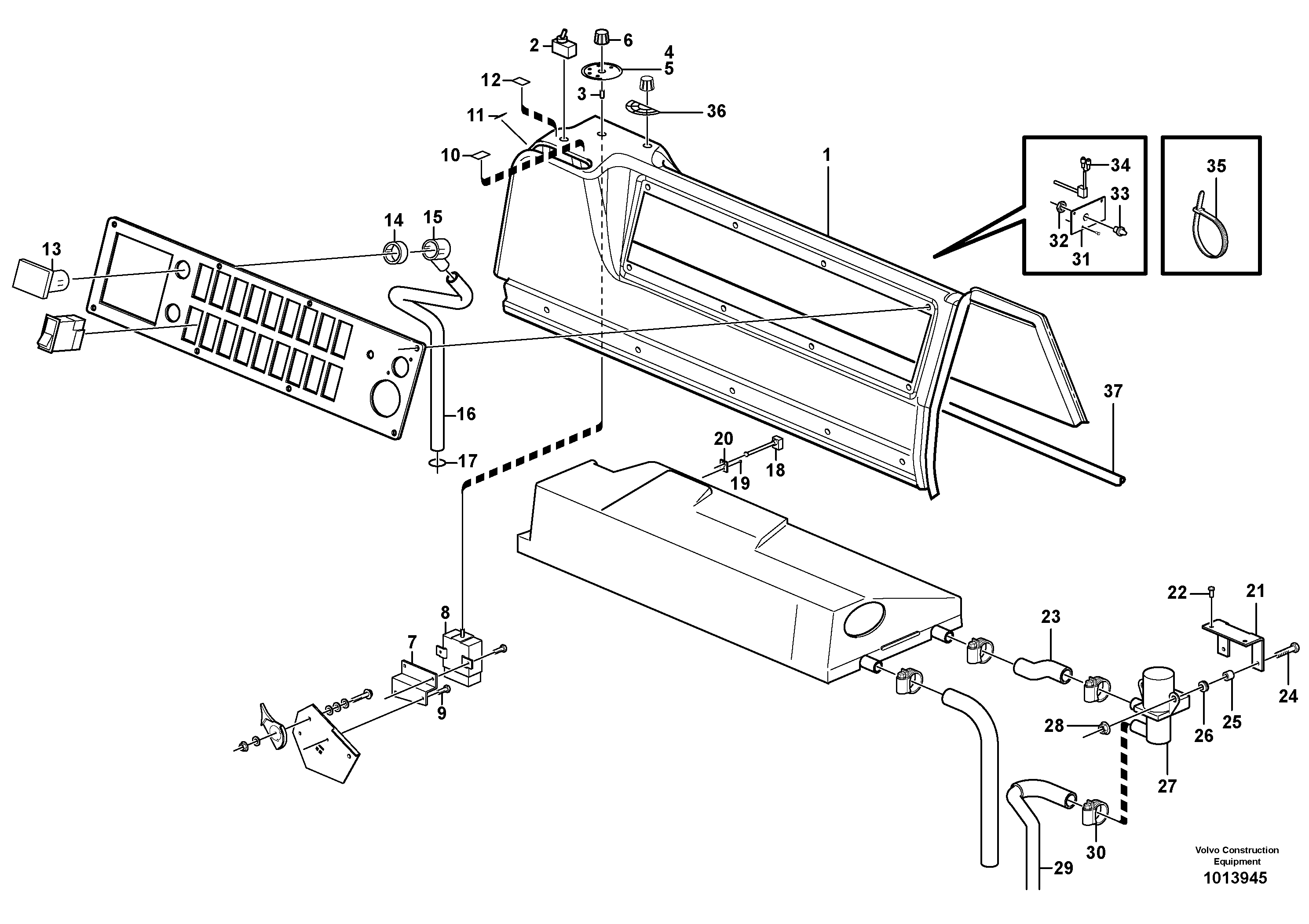 Automatic temperature control.  80502, 82776 — volvo parts diagram