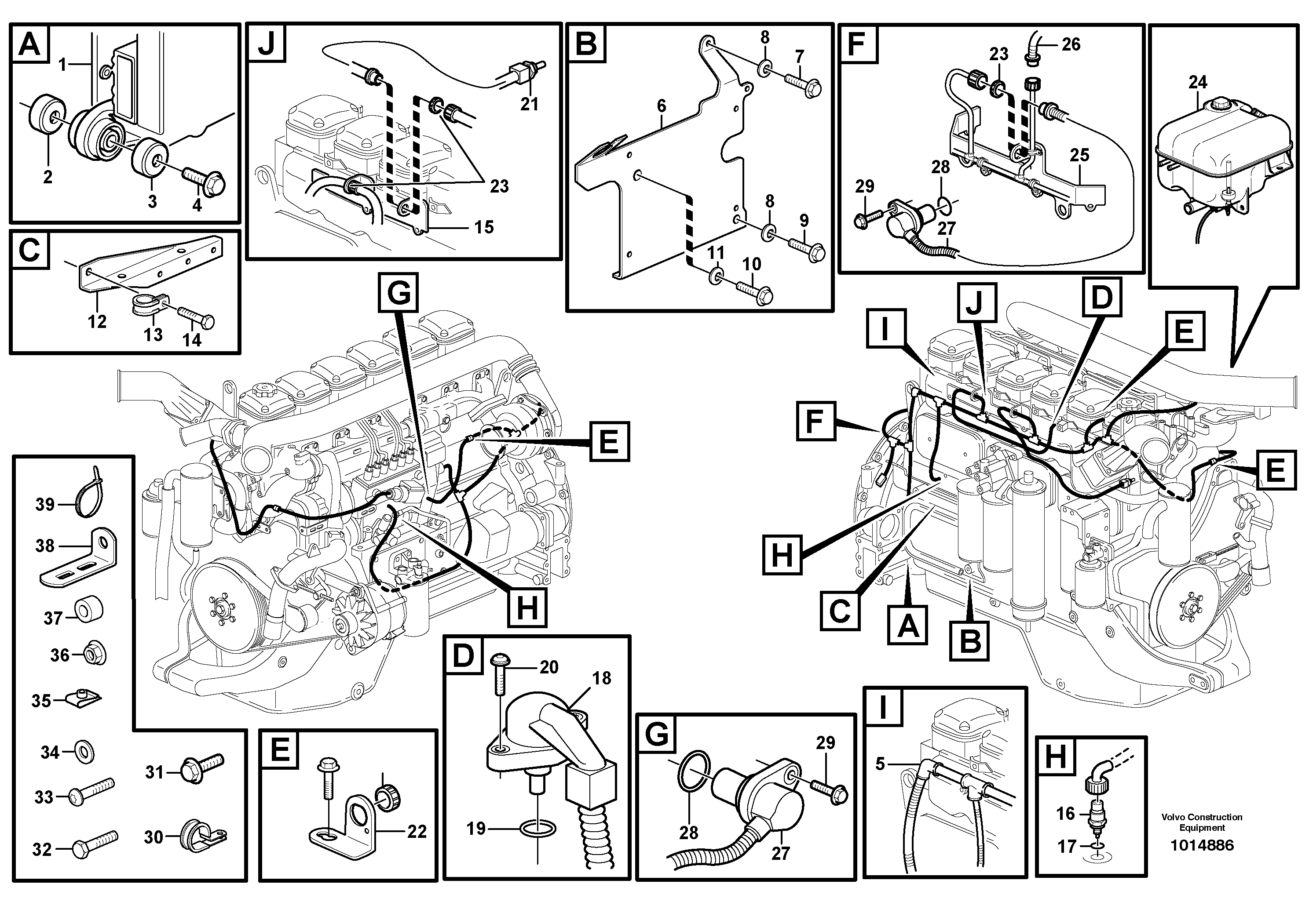 Cable harness, engine ECU — volvo parts diagram