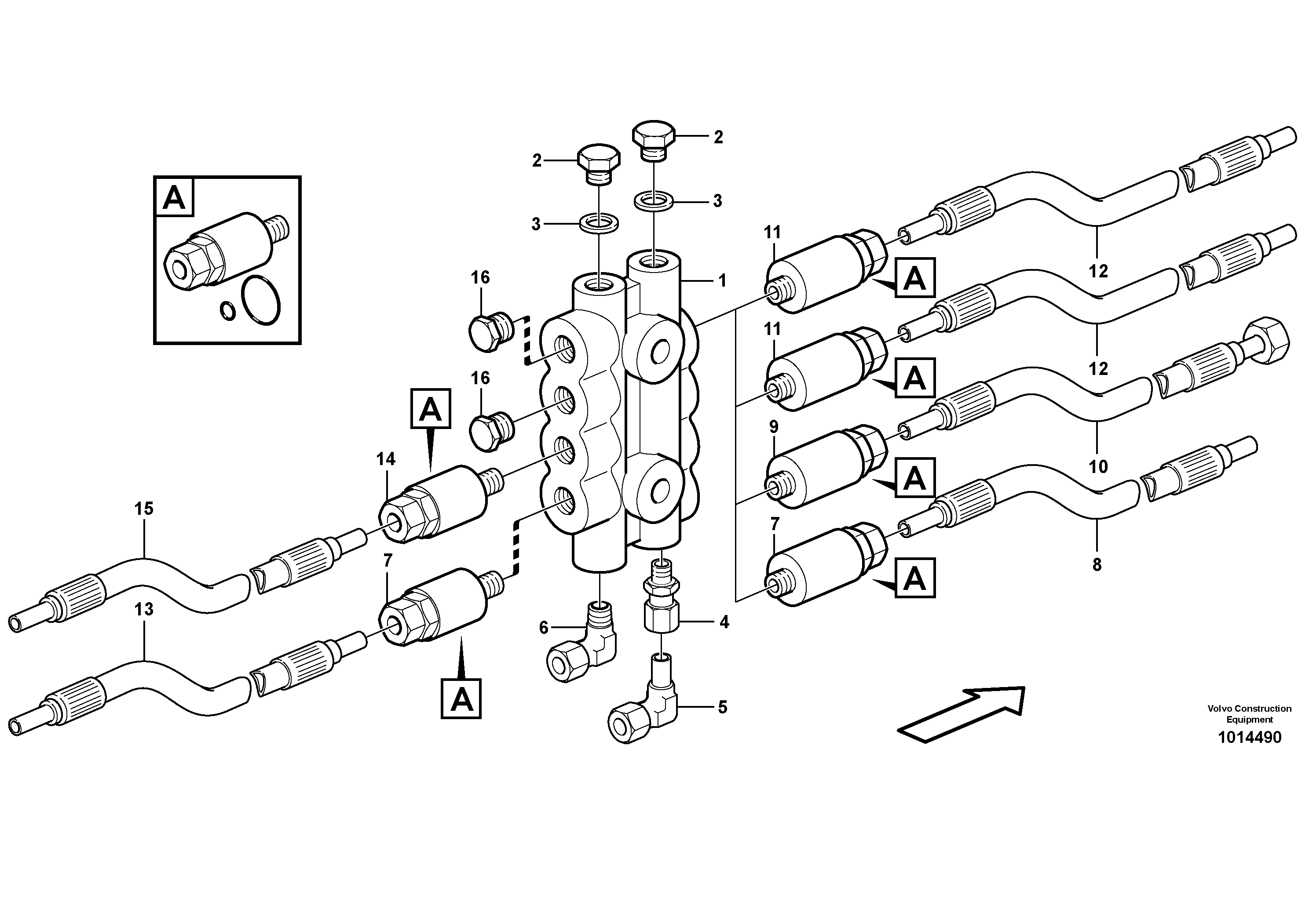 Distribution block, B4.  82141 SER NO 7211 - — volvo parts diagram