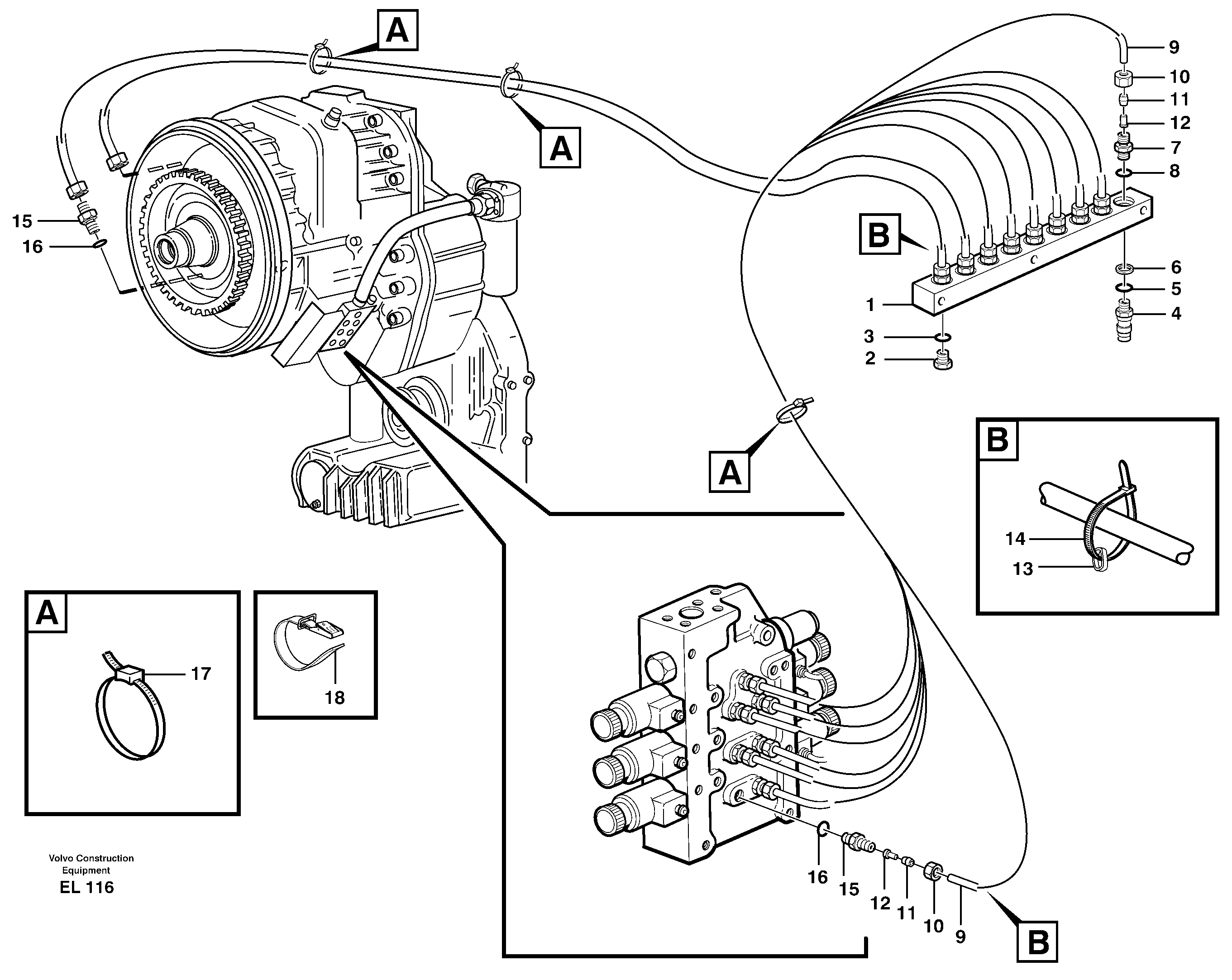 Testing block — volvo parts diagram