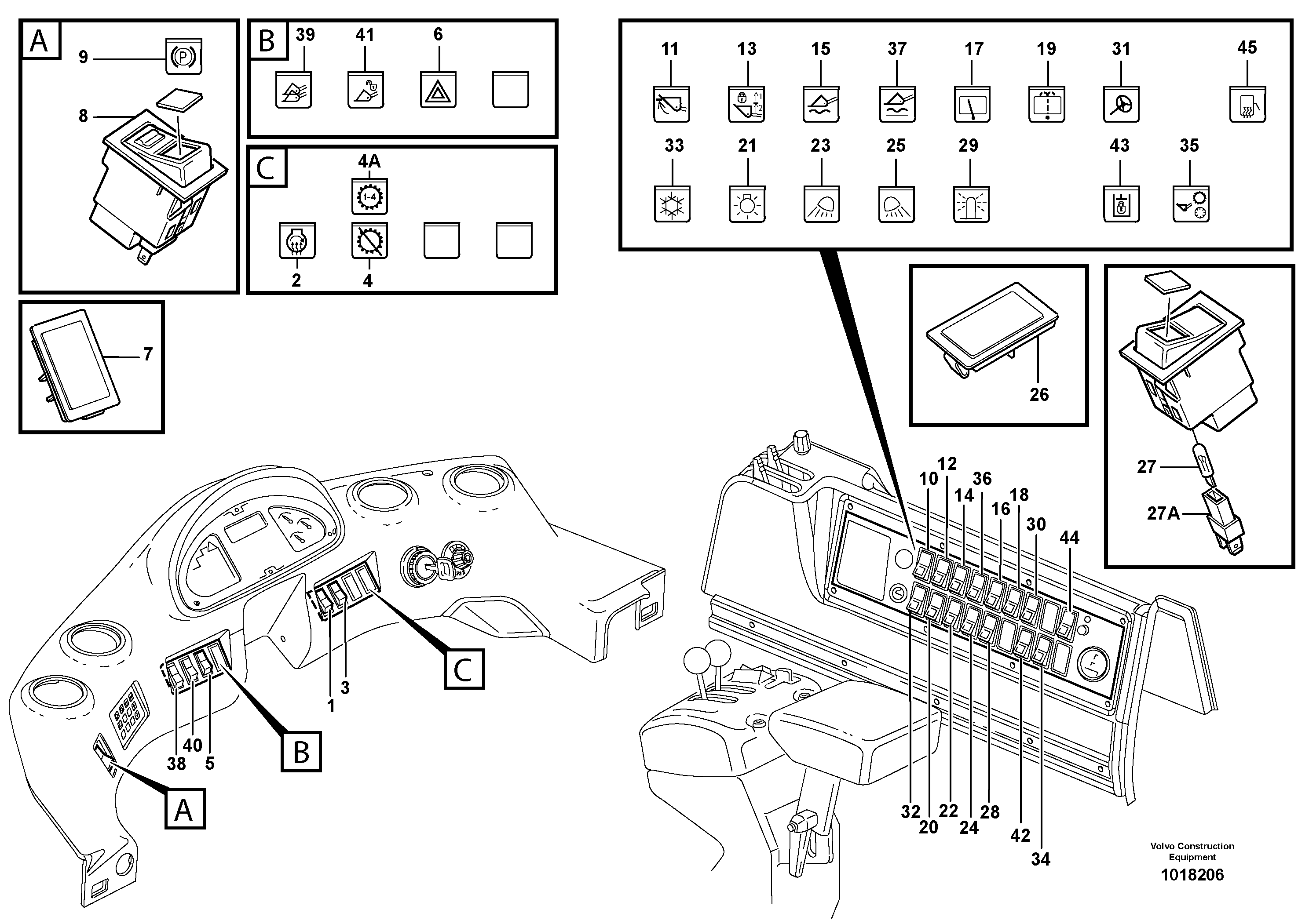 Switch — volvo parts diagram