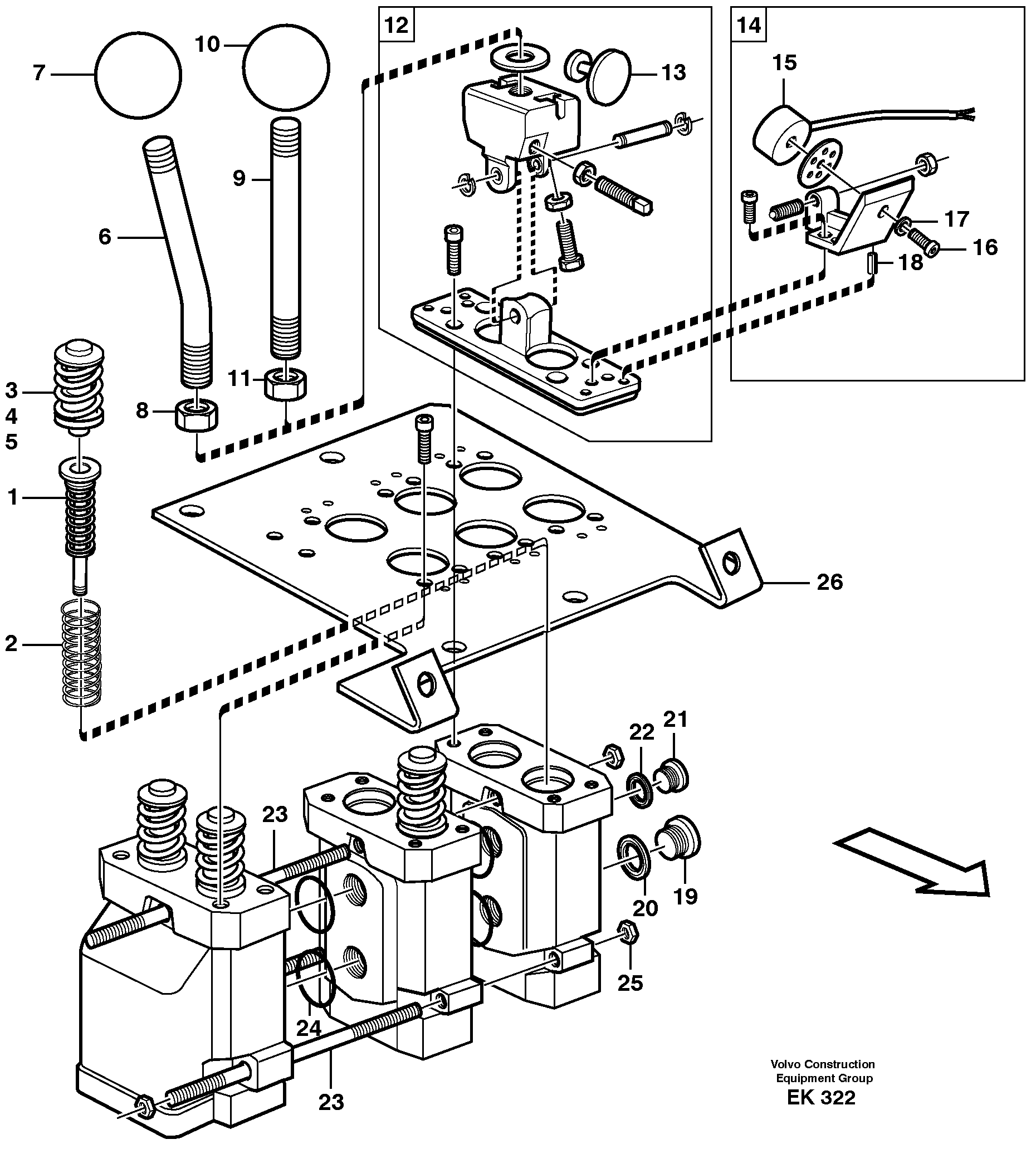 Servo valve.  80795 — volvo parts diagram