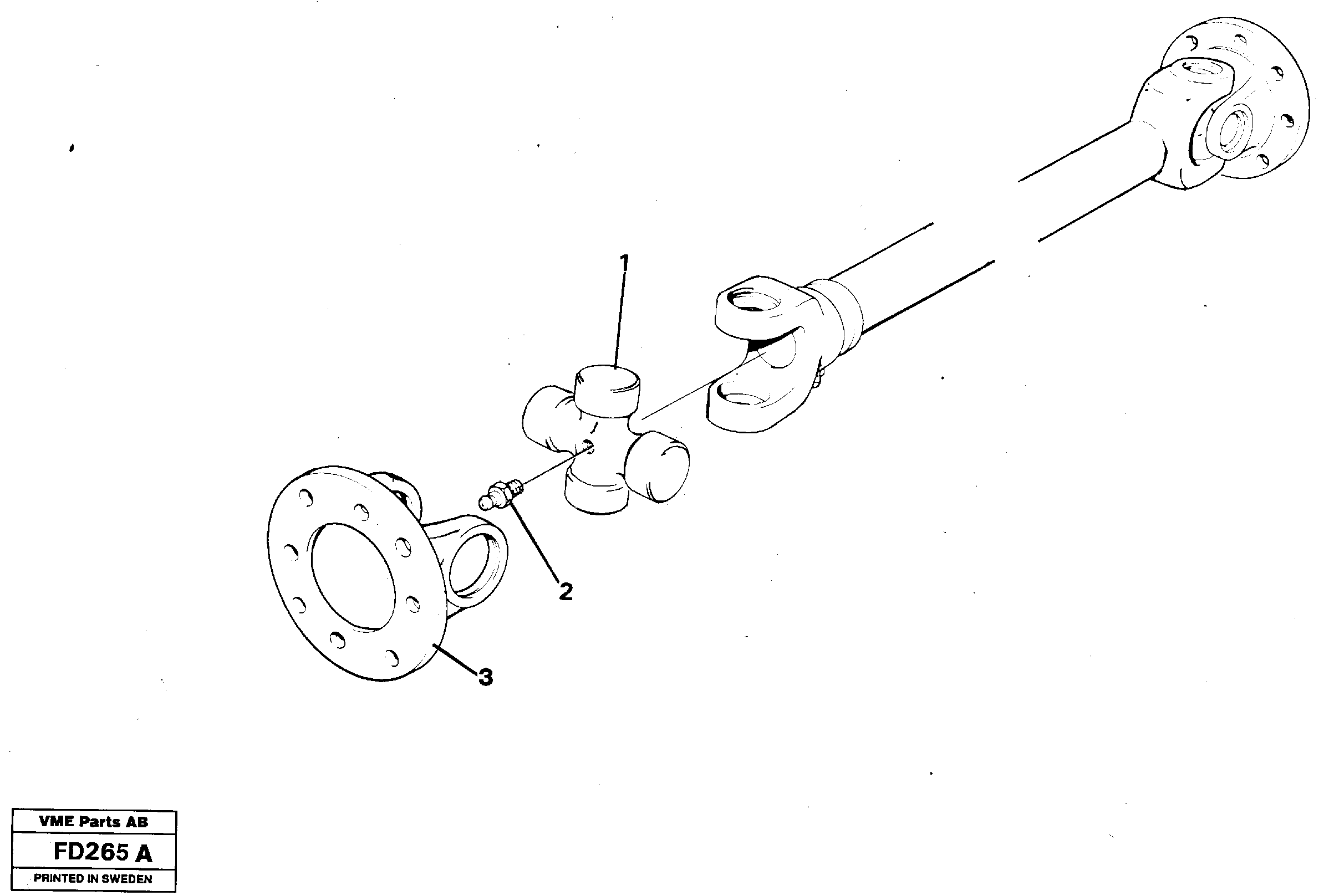 Power shafts — volvo parts diagram