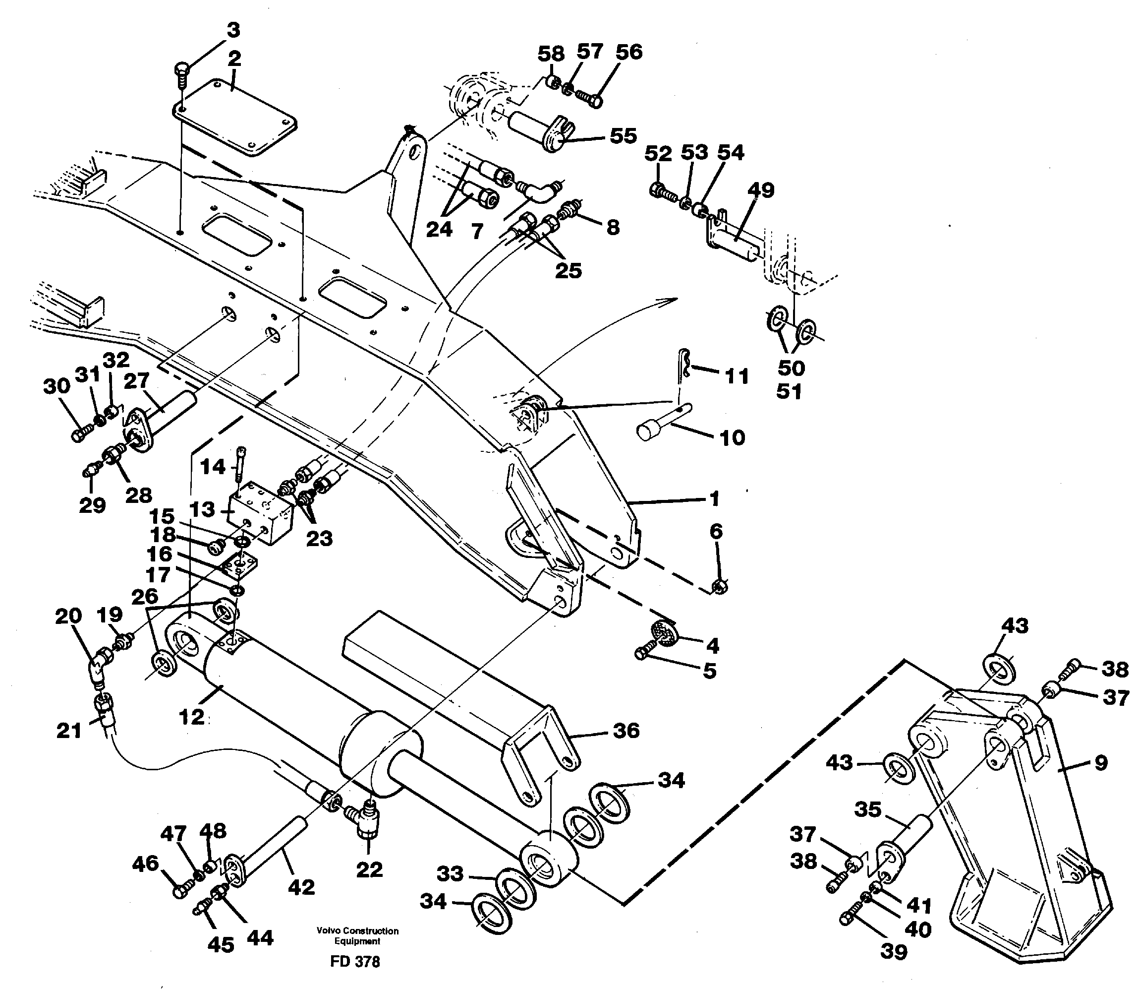 Stabilisors with fixed plate  14259272 — volvo parts diagram