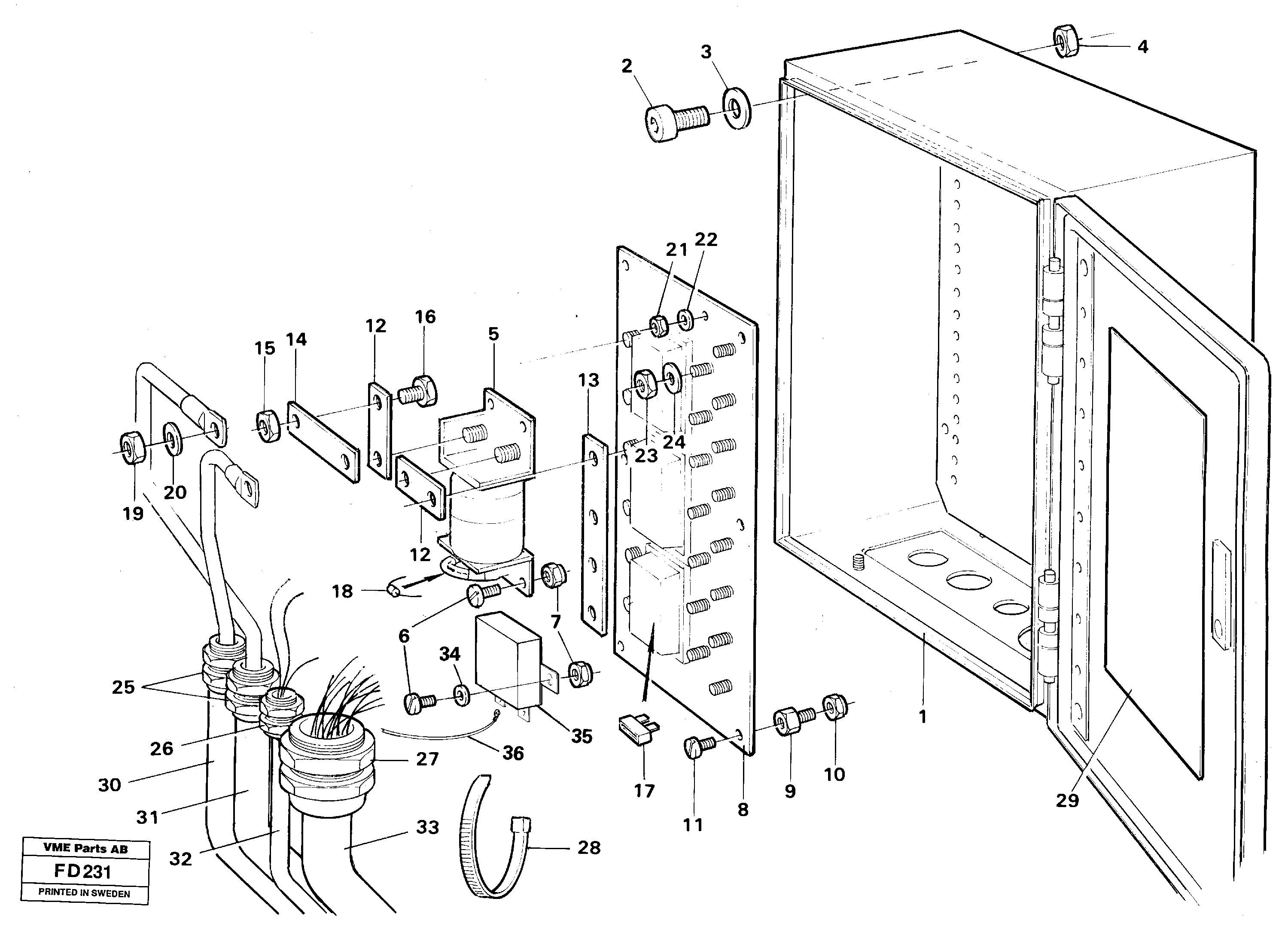 Main fuse box — volvo parts diagram