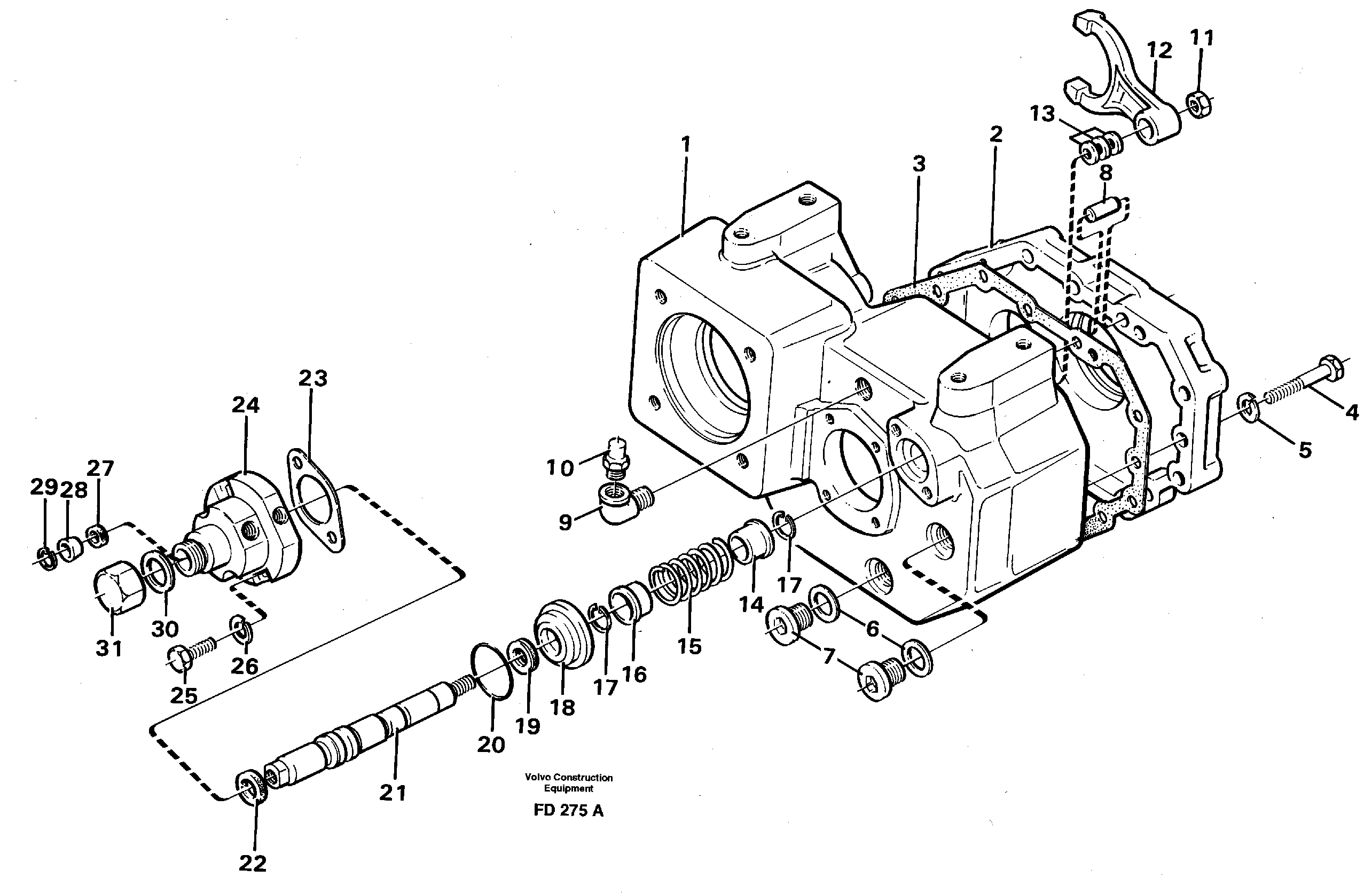 Gear selector — volvo parts diagram