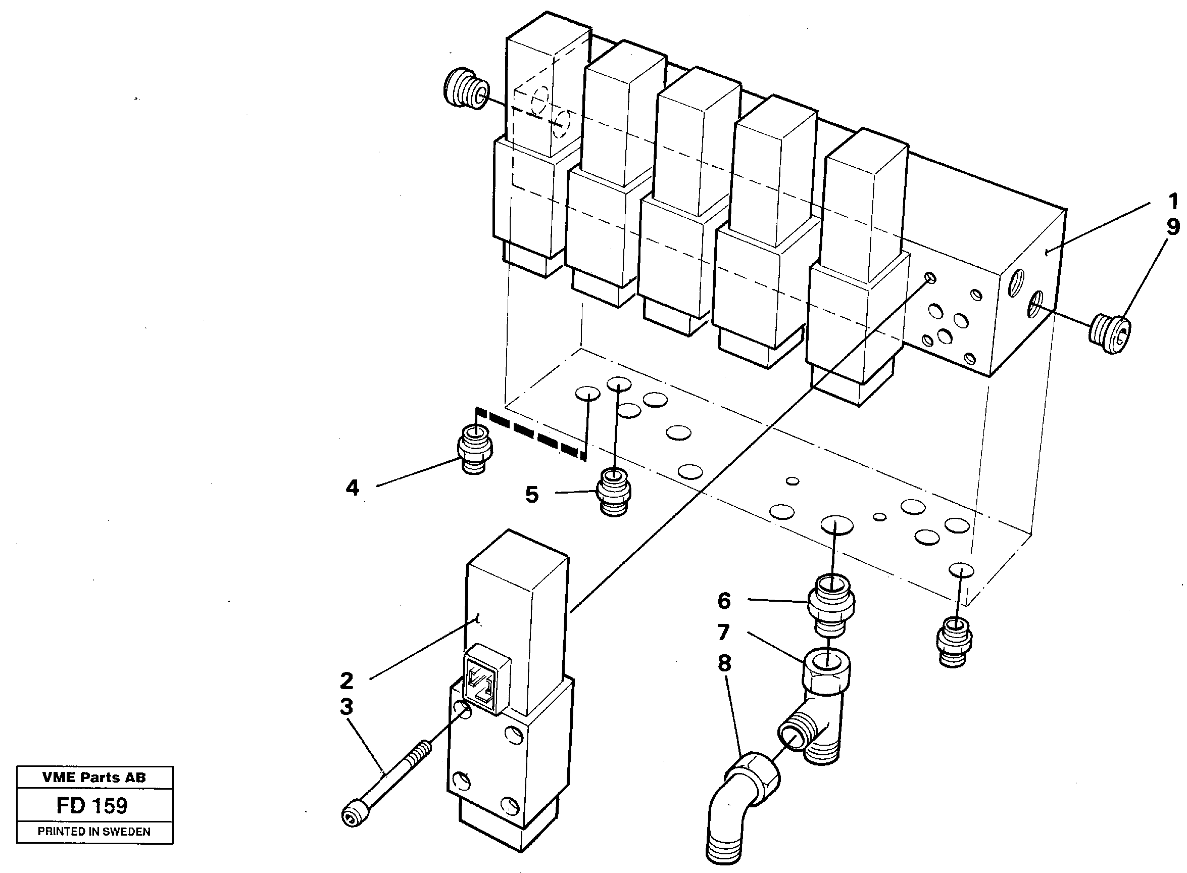 Valve body — volvo parts diagram