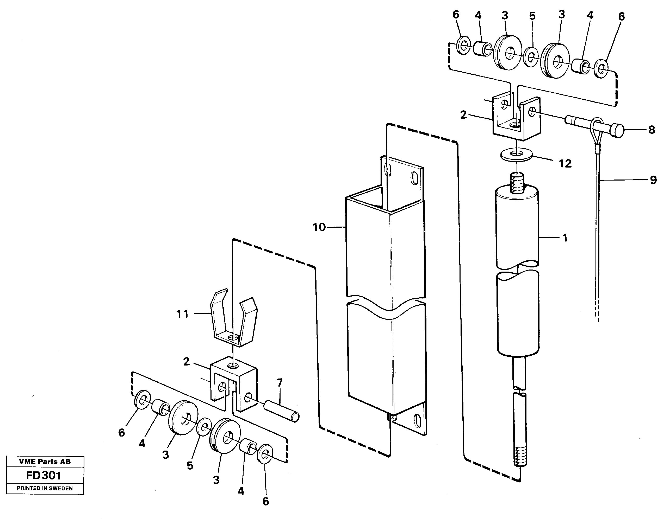 Window lifts — volvo parts diagram
