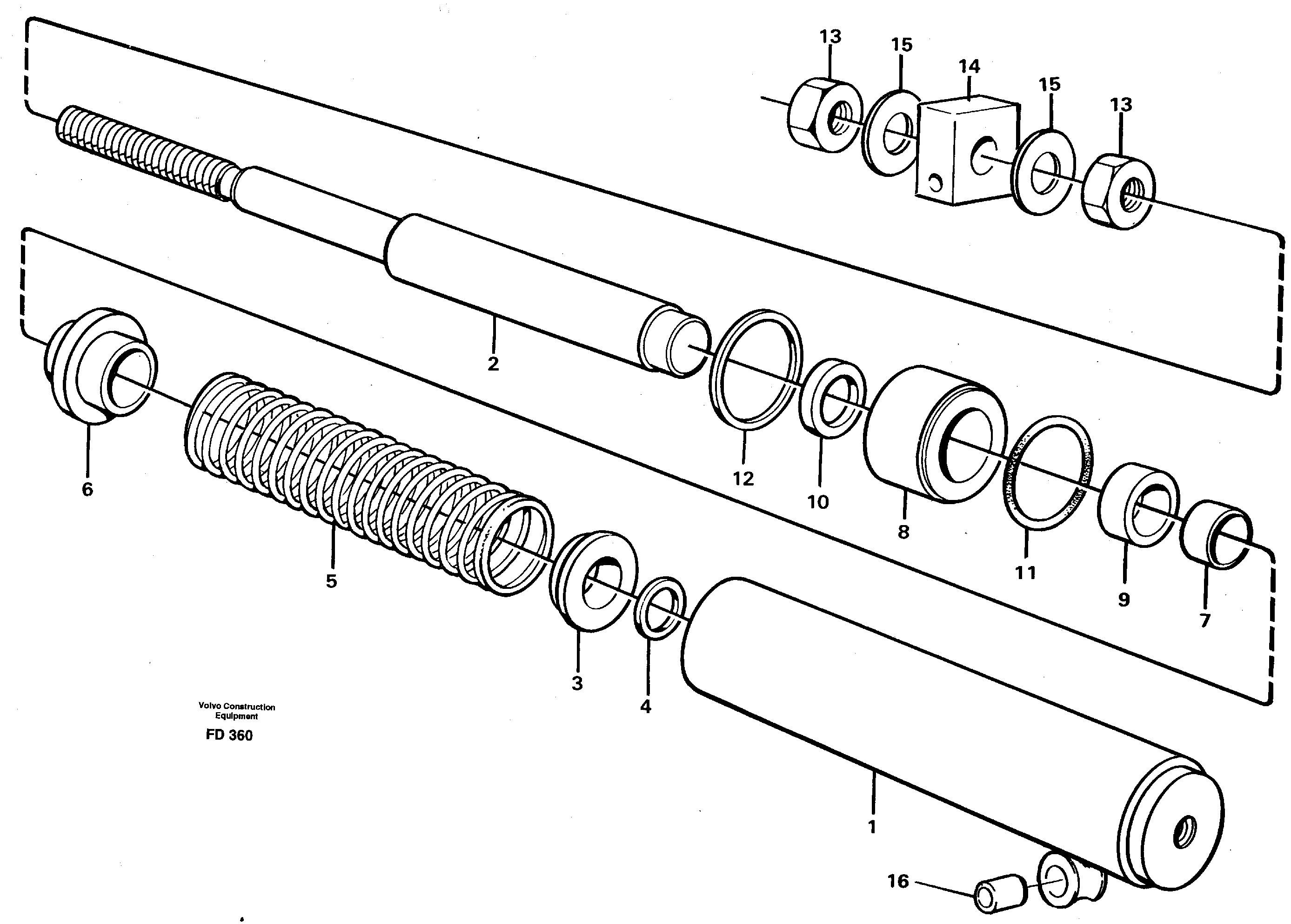 Spring cylinder — volvo parts diagram