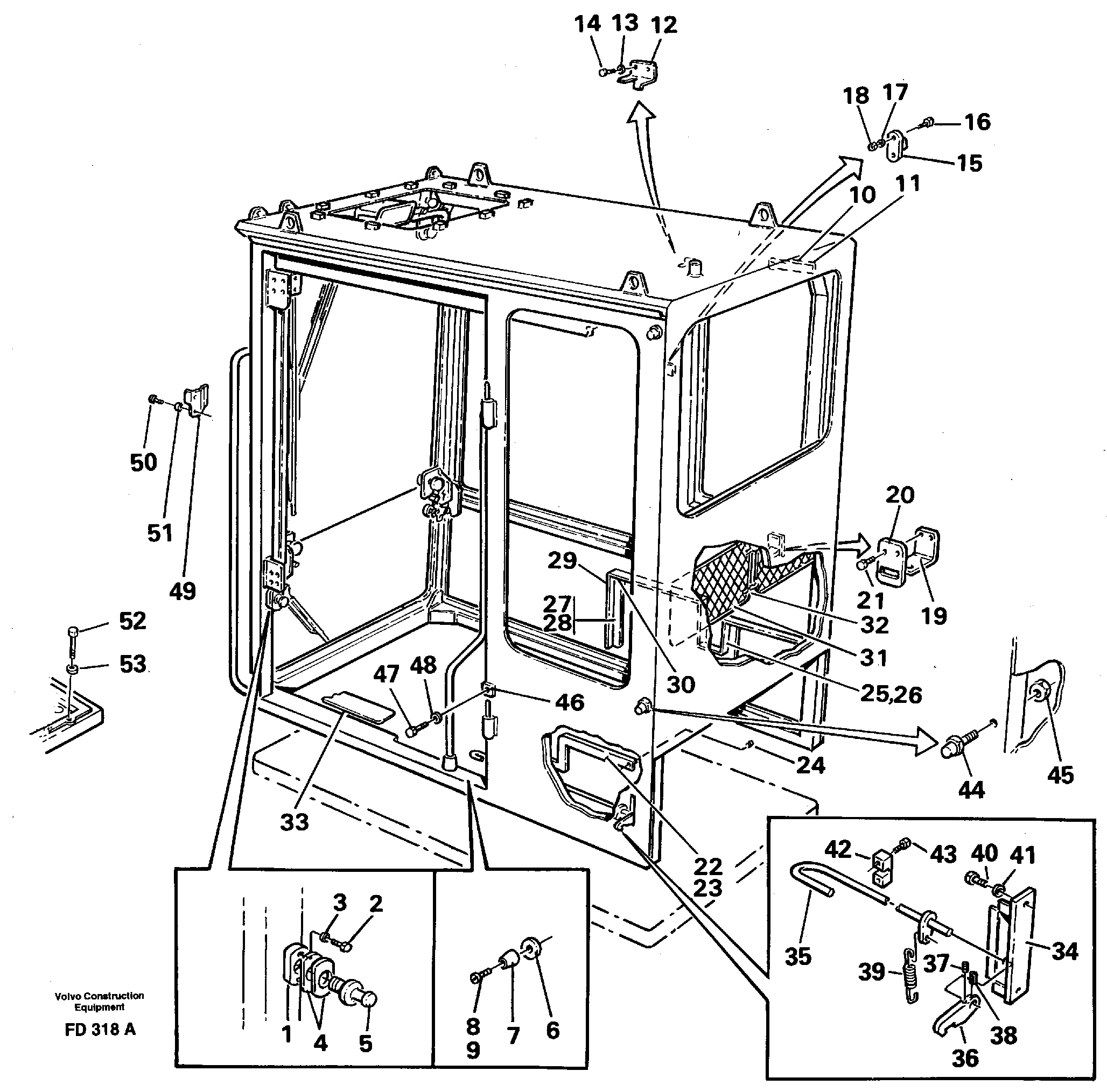 Interior components — volvo parts diagram