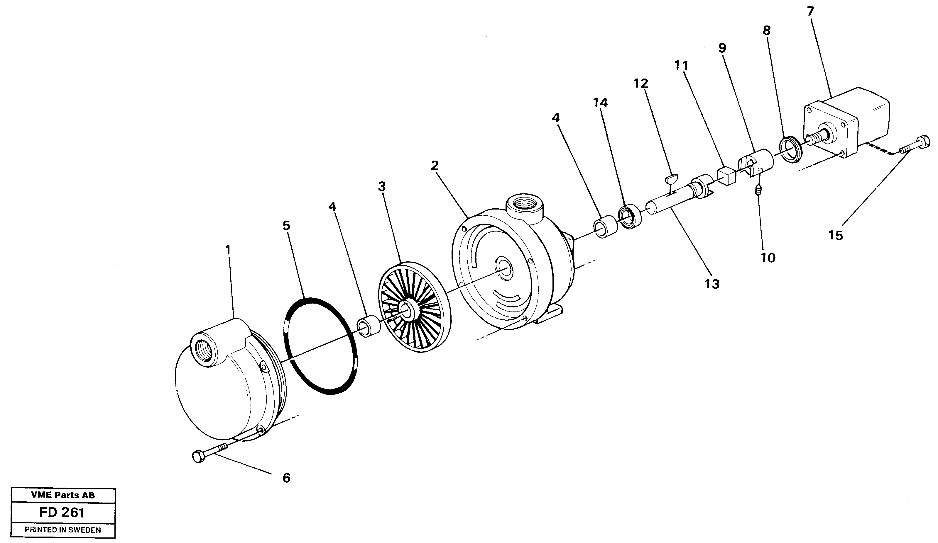 Fuel filling pump, el. — volvo parts diagram