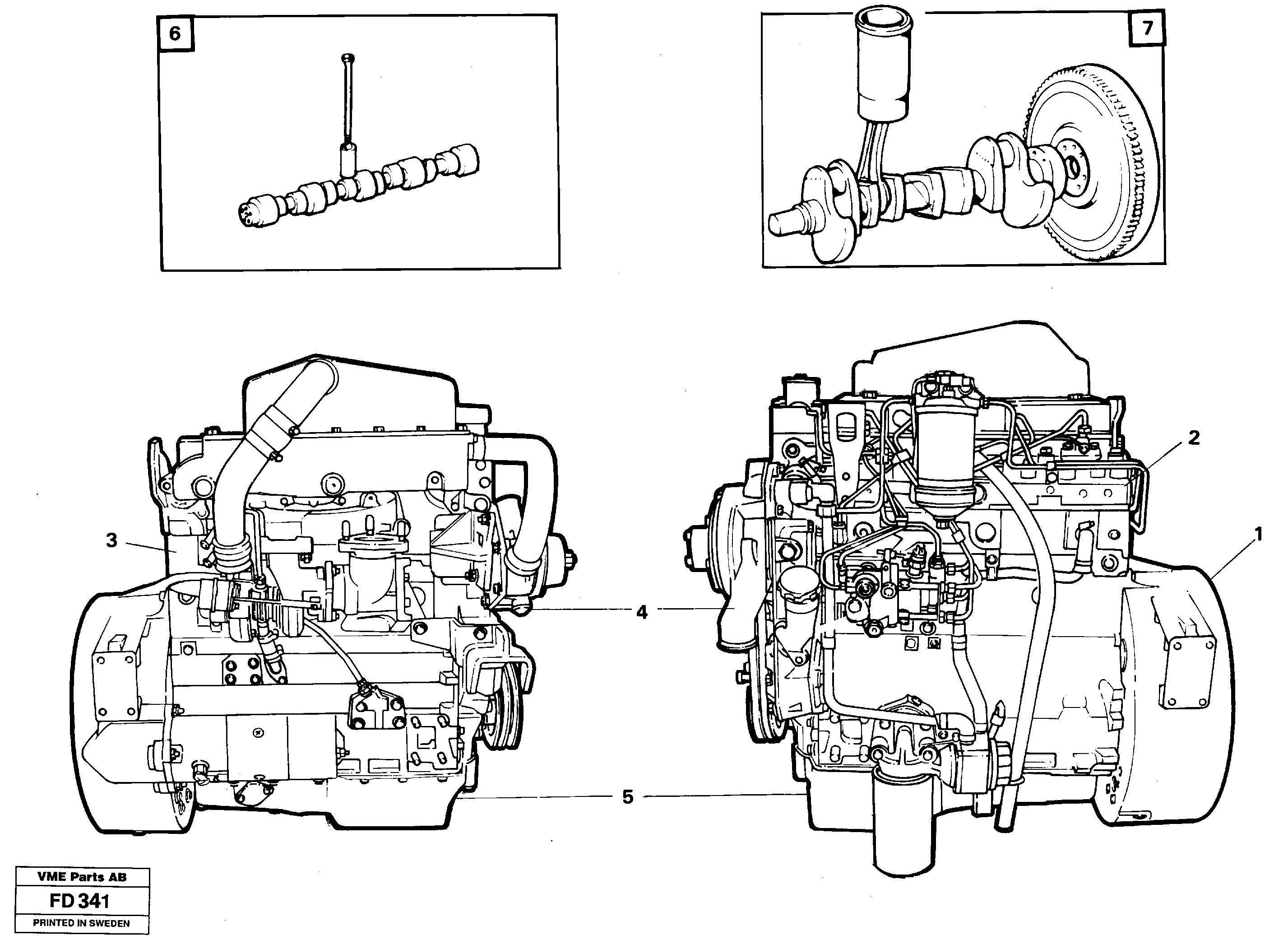 Engine  TD40KC — volvo parts diagram