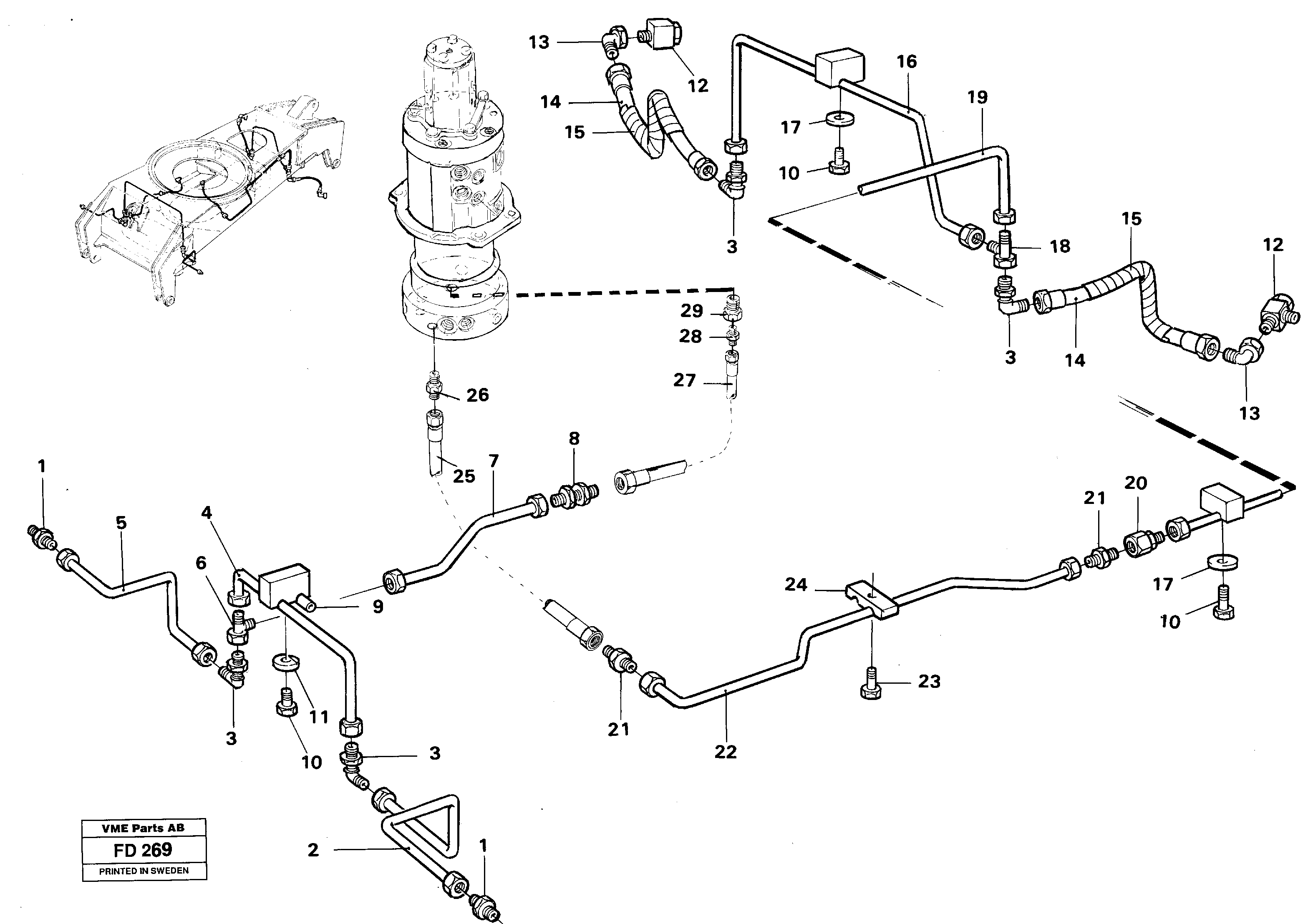 Brake system, undercarrige — volvo parts diagram
