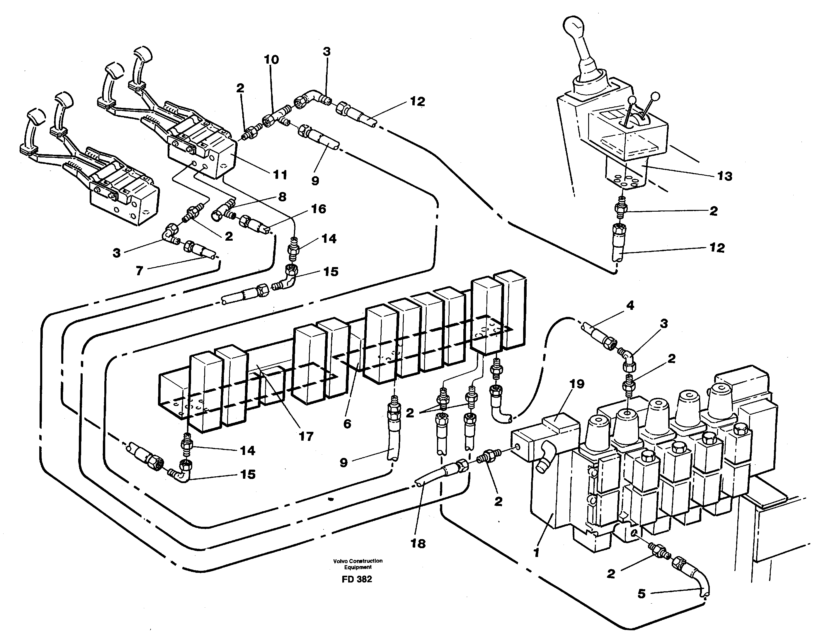 Servohydraulik, travel — volvo parts diagram