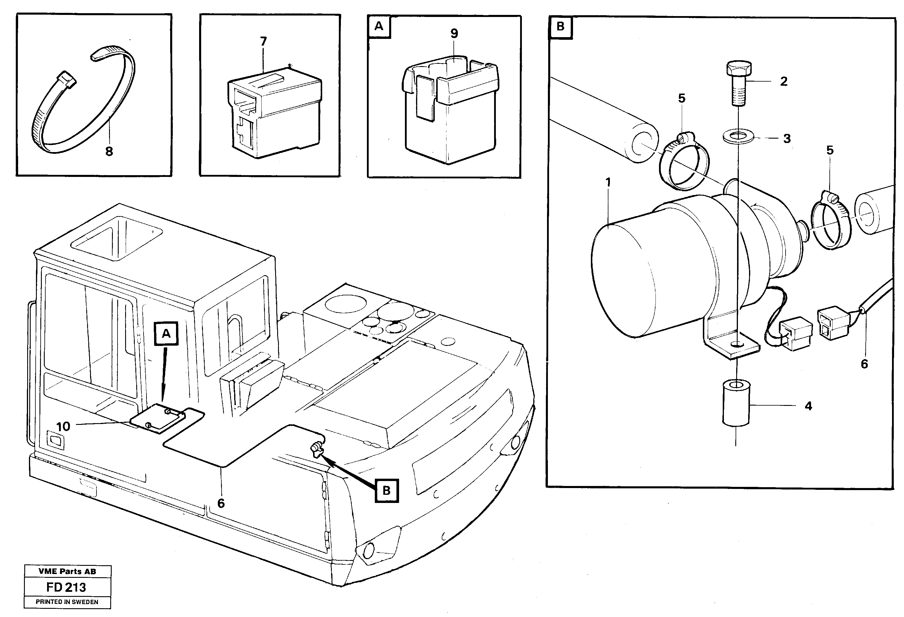 Cirkulation pump  14254125 — volvo parts diagram