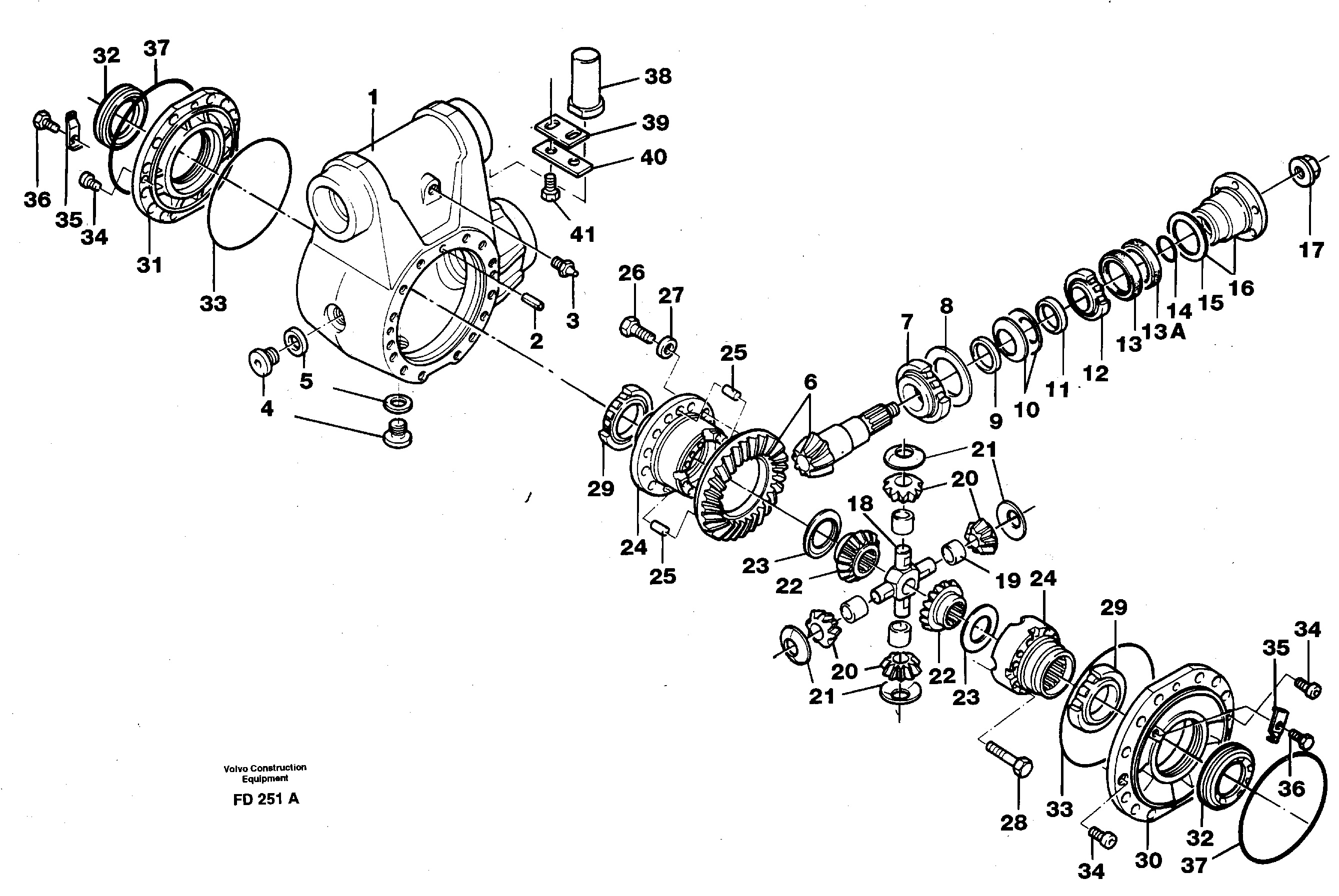 Differential — volvo parts diagram
