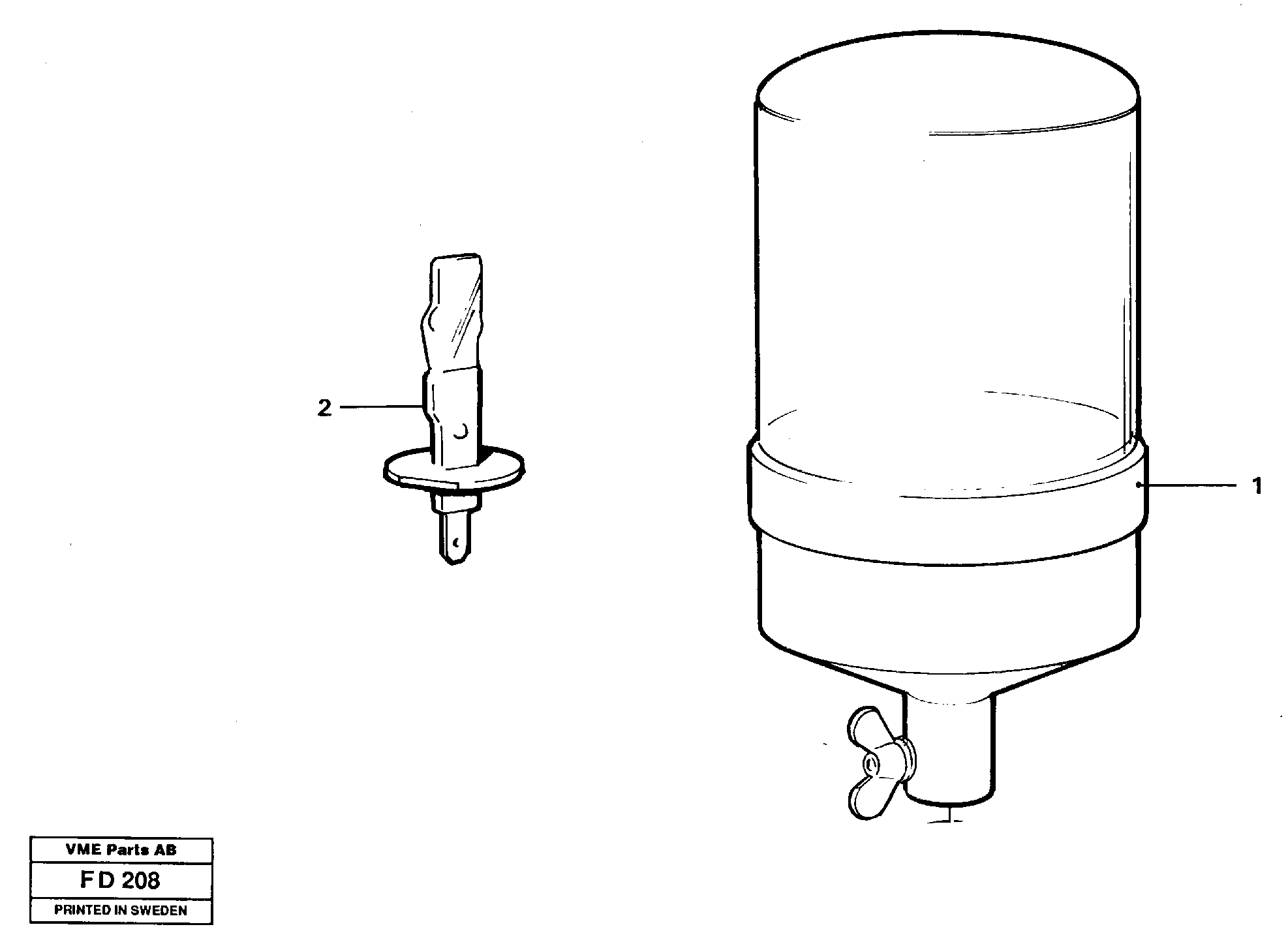 Rotating beacon — volvo parts diagram