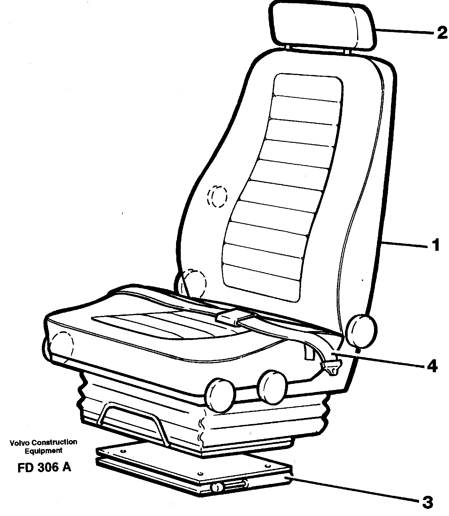Operator seat Viking — volvo parts diagram