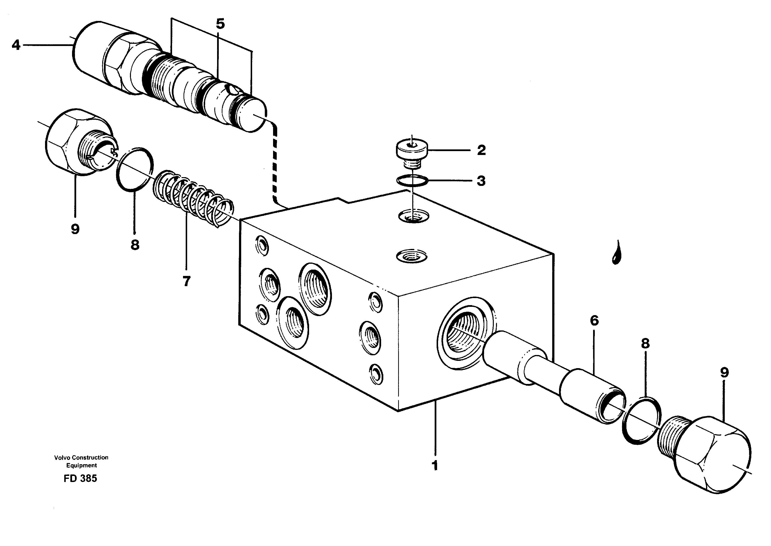Valve,crawlerbrake  14259920 — volvo parts diagram