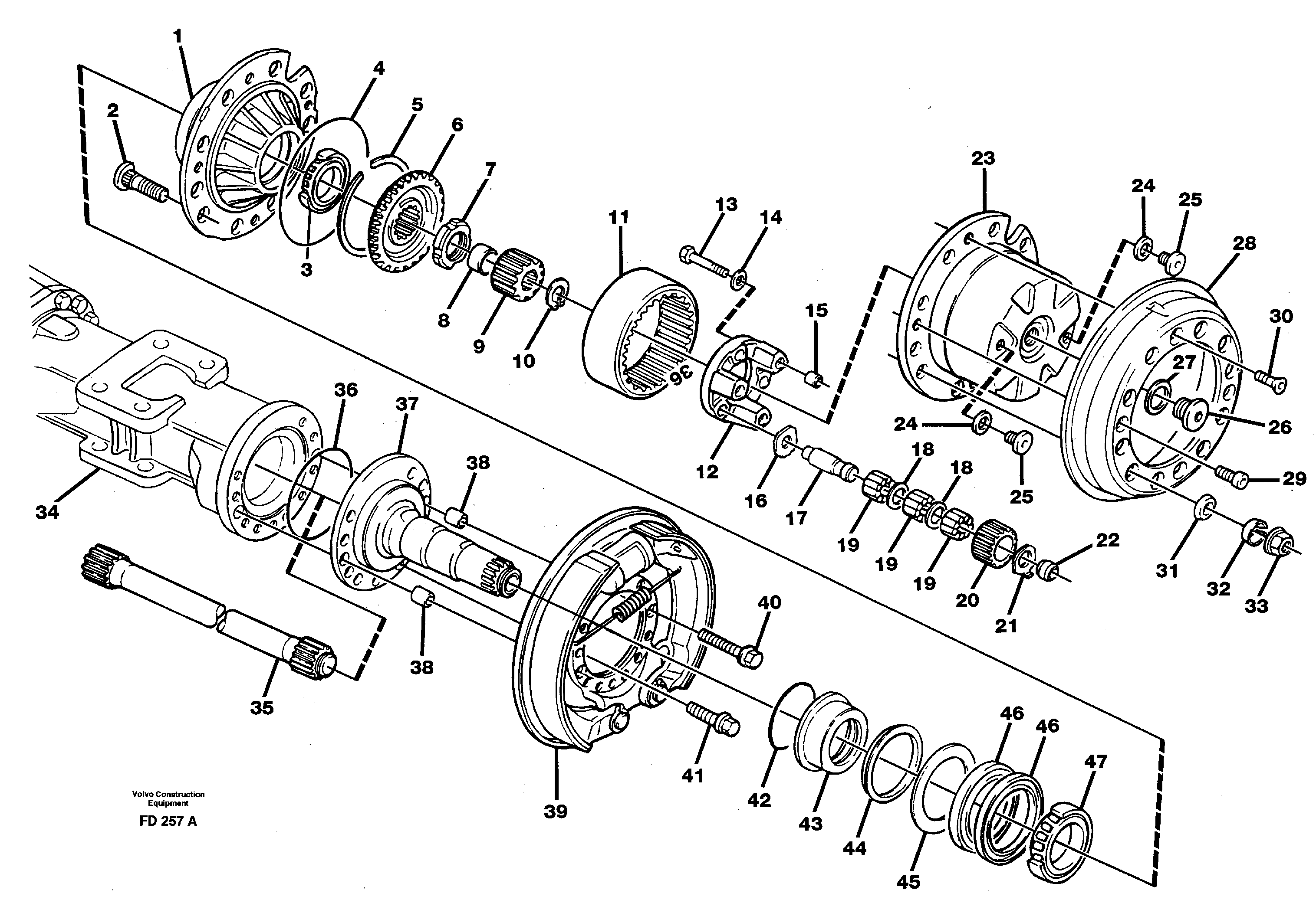 Wheel hub — volvo parts diagram