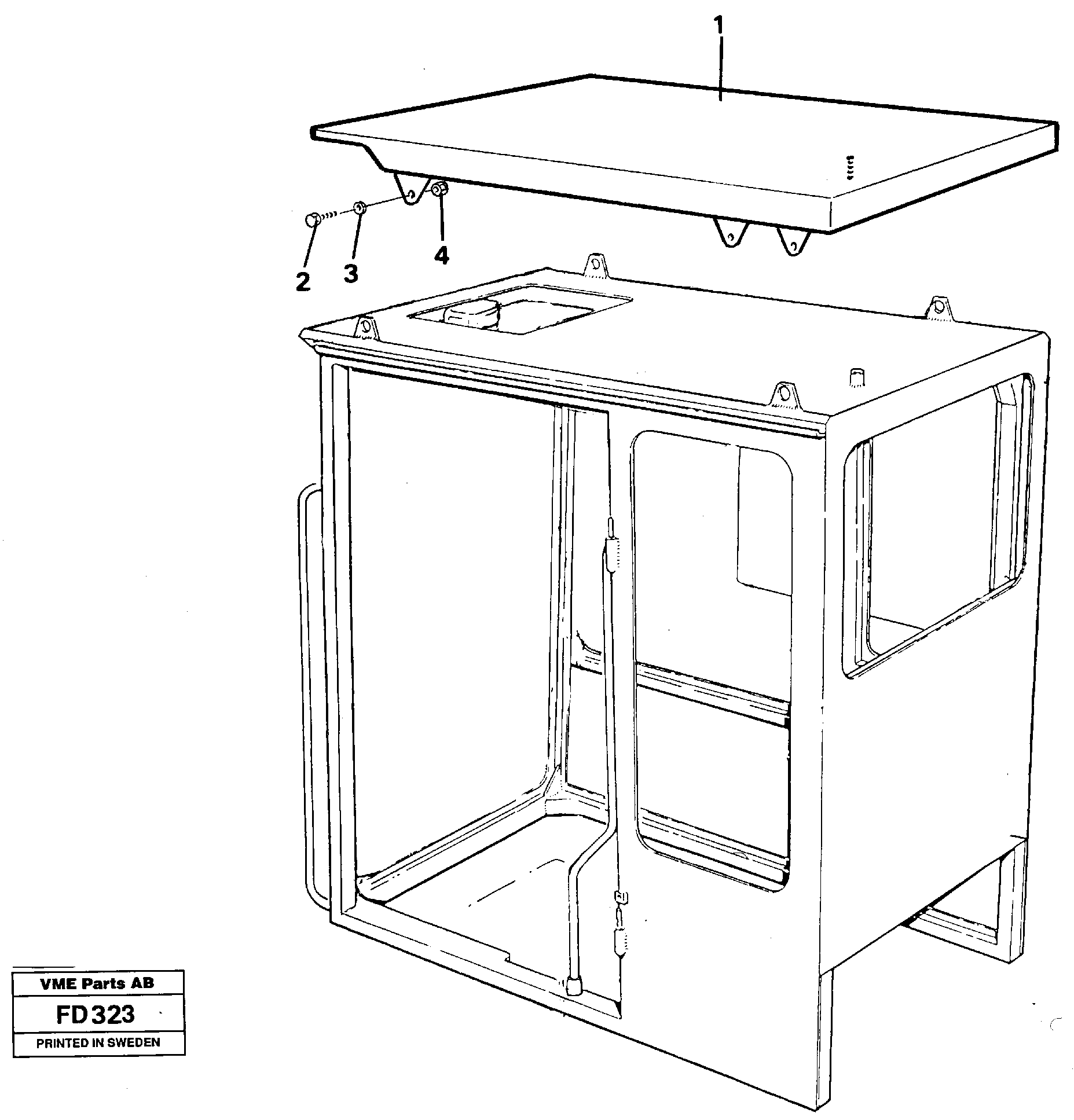 Tropic roof  14244815 — volvo parts diagram