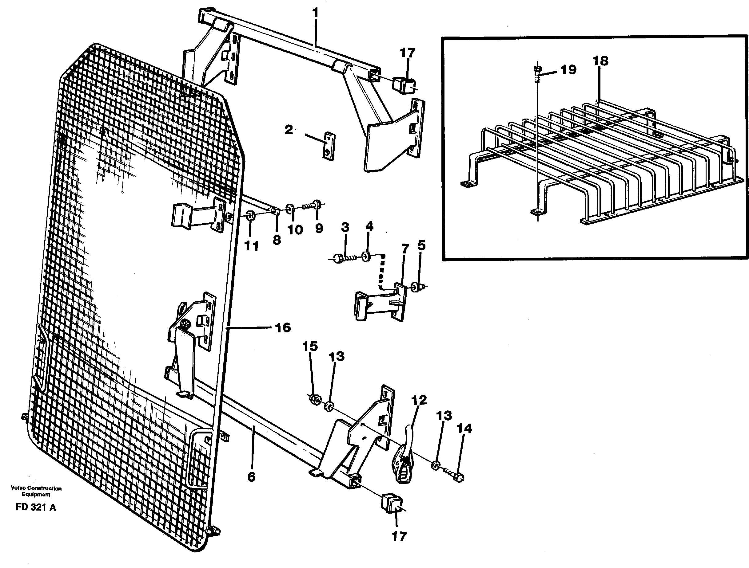Windscreen protection  14259352,14252611 — volvo parts diagram