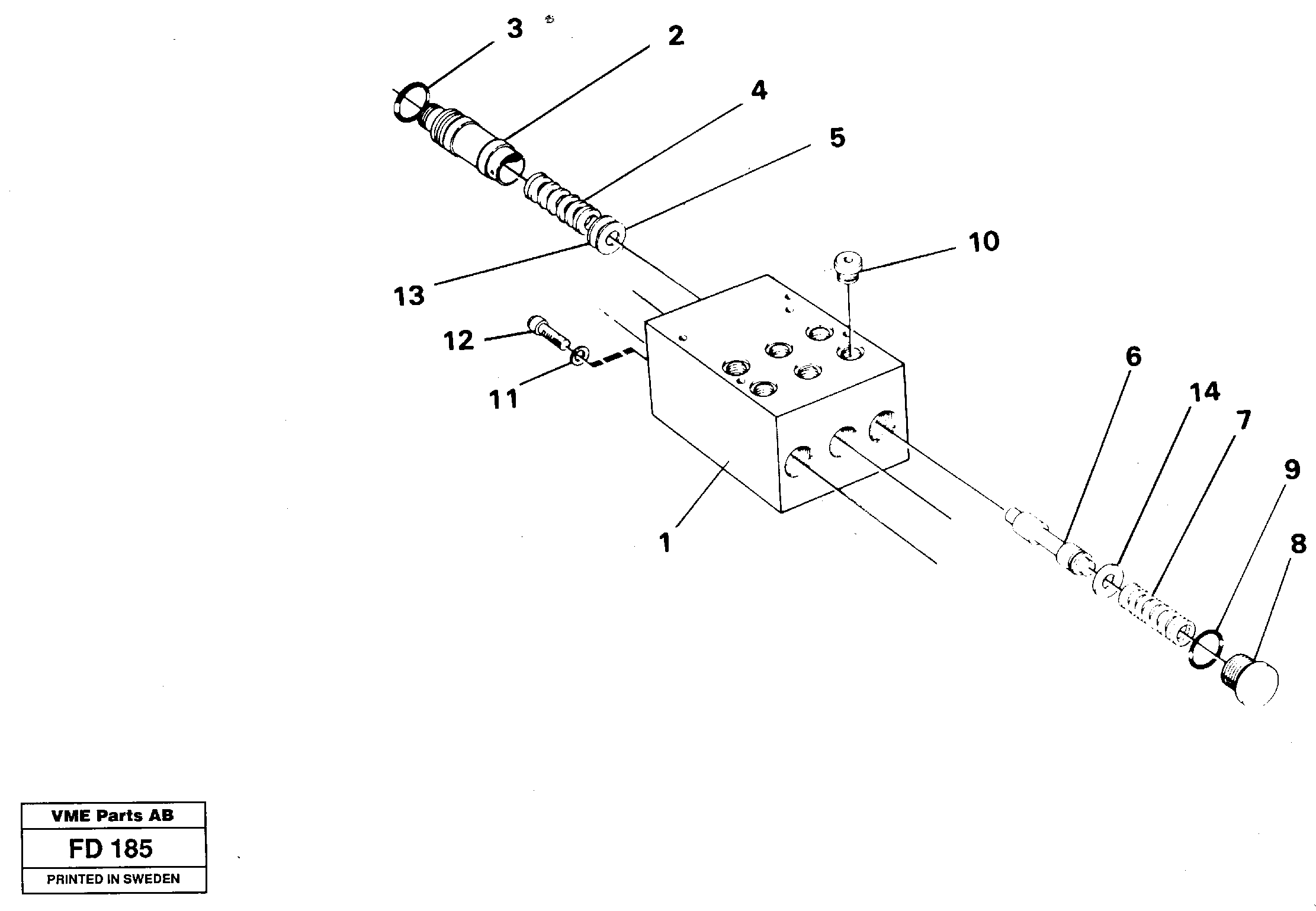 Pedal valve — volvo parts diagram