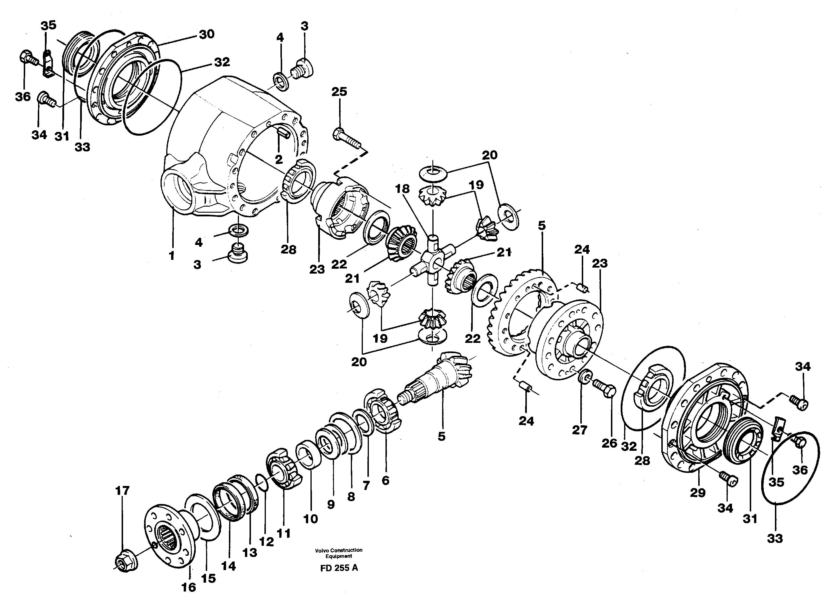 Differential — volvo parts diagram