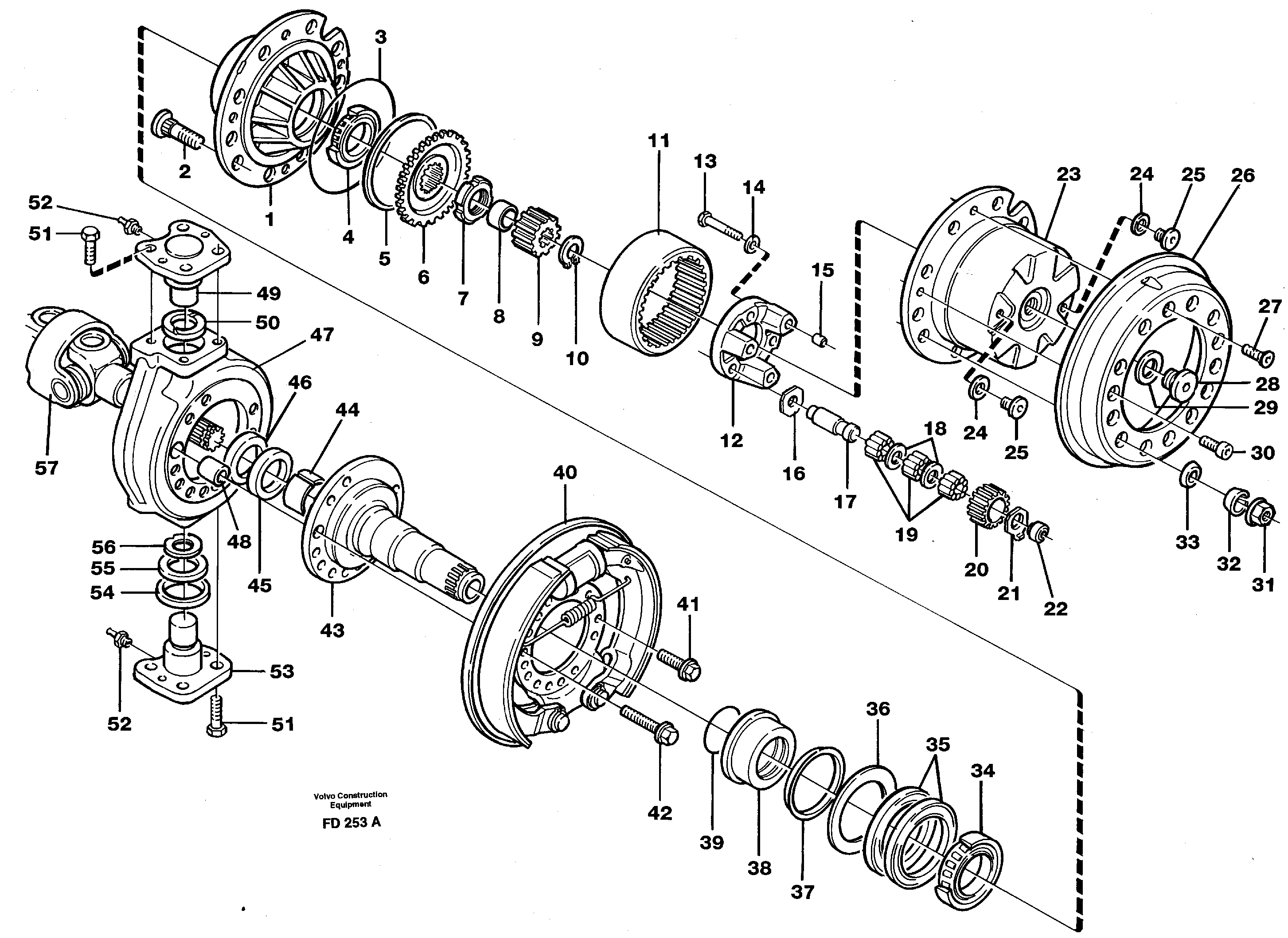 Wheel hub — volvo parts diagram