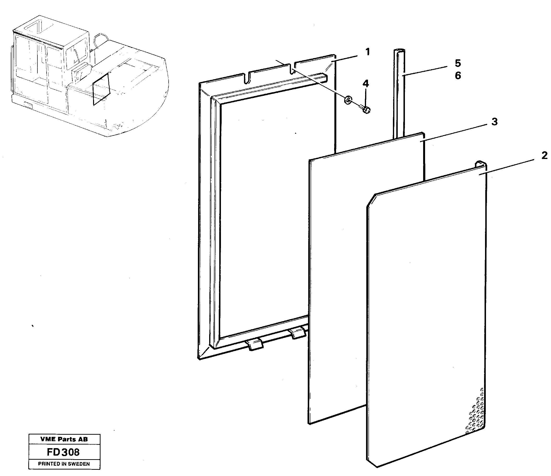 Hatch, engine — volvo parts diagram
