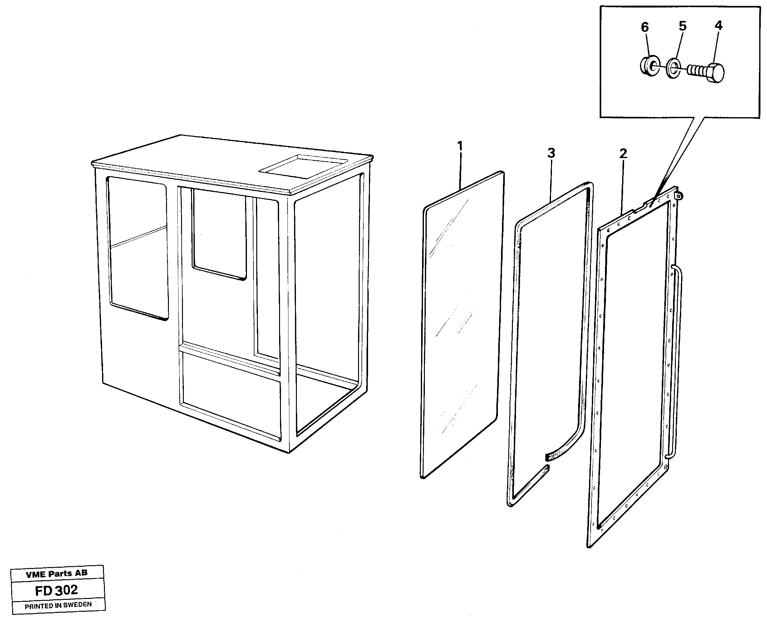 Entire windscreen  14262514 — volvo parts diagram