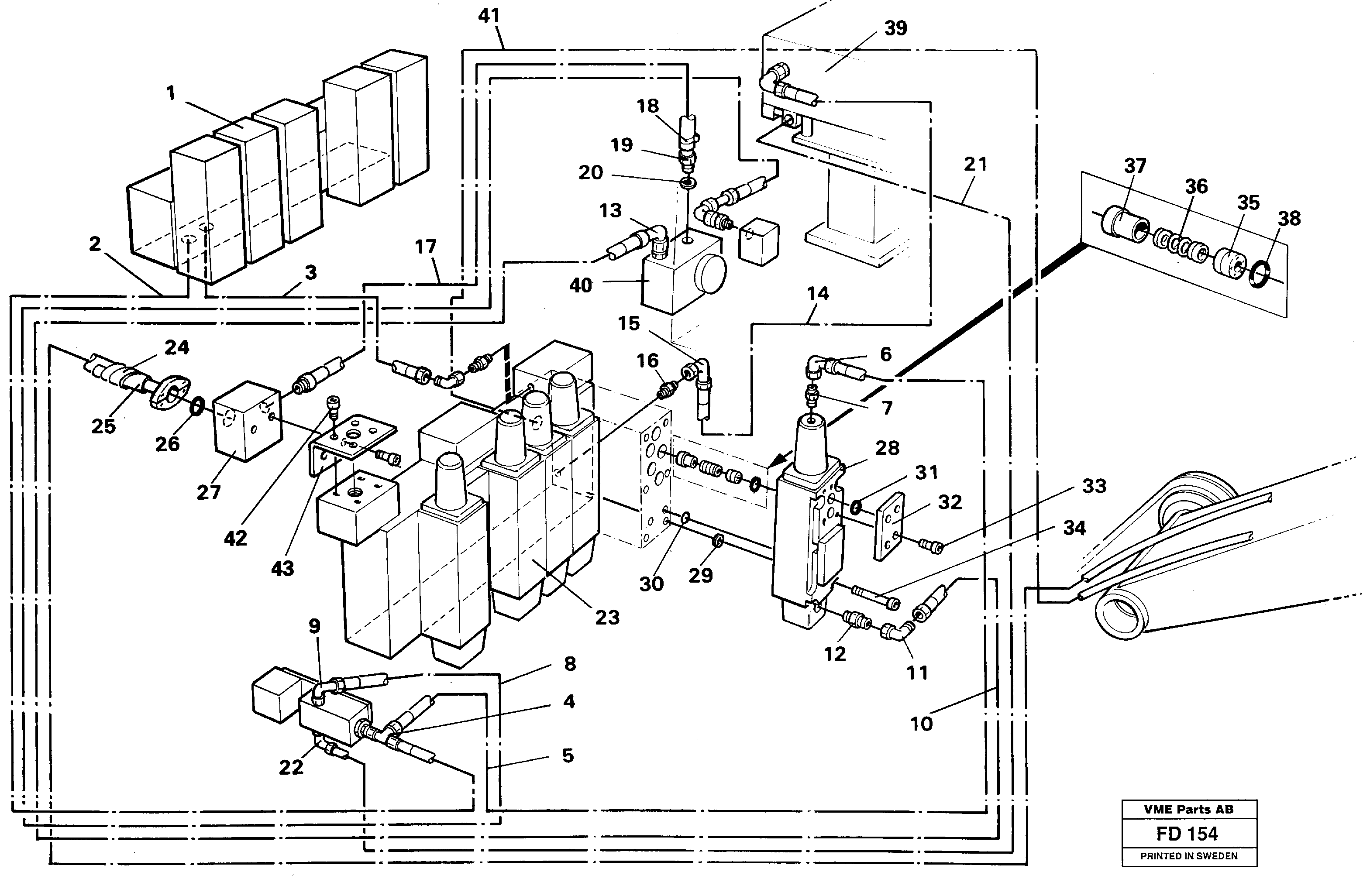 Hammer,base maskin  14258385 — volvo parts diagram