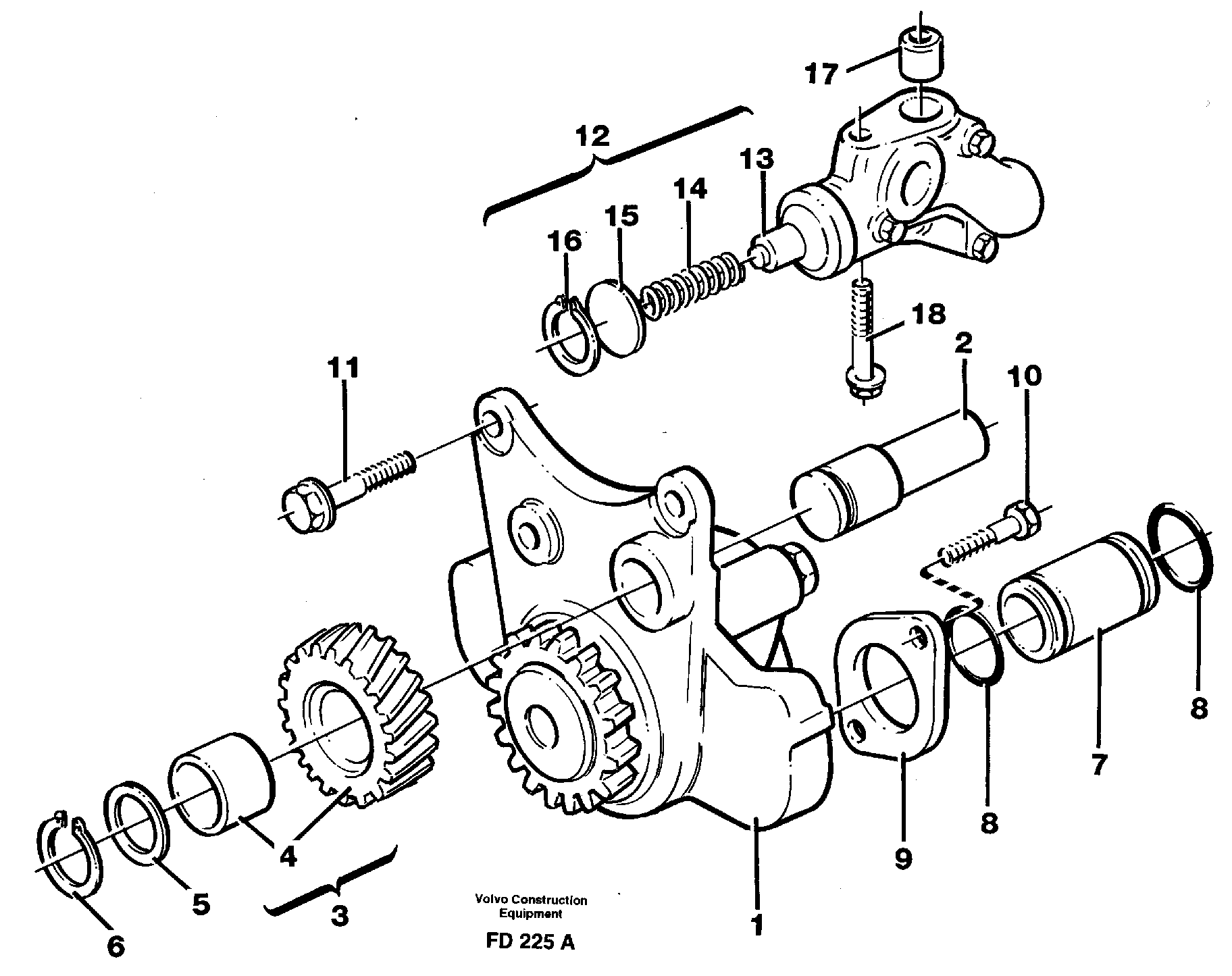 Oil pump — volvo parts diagram