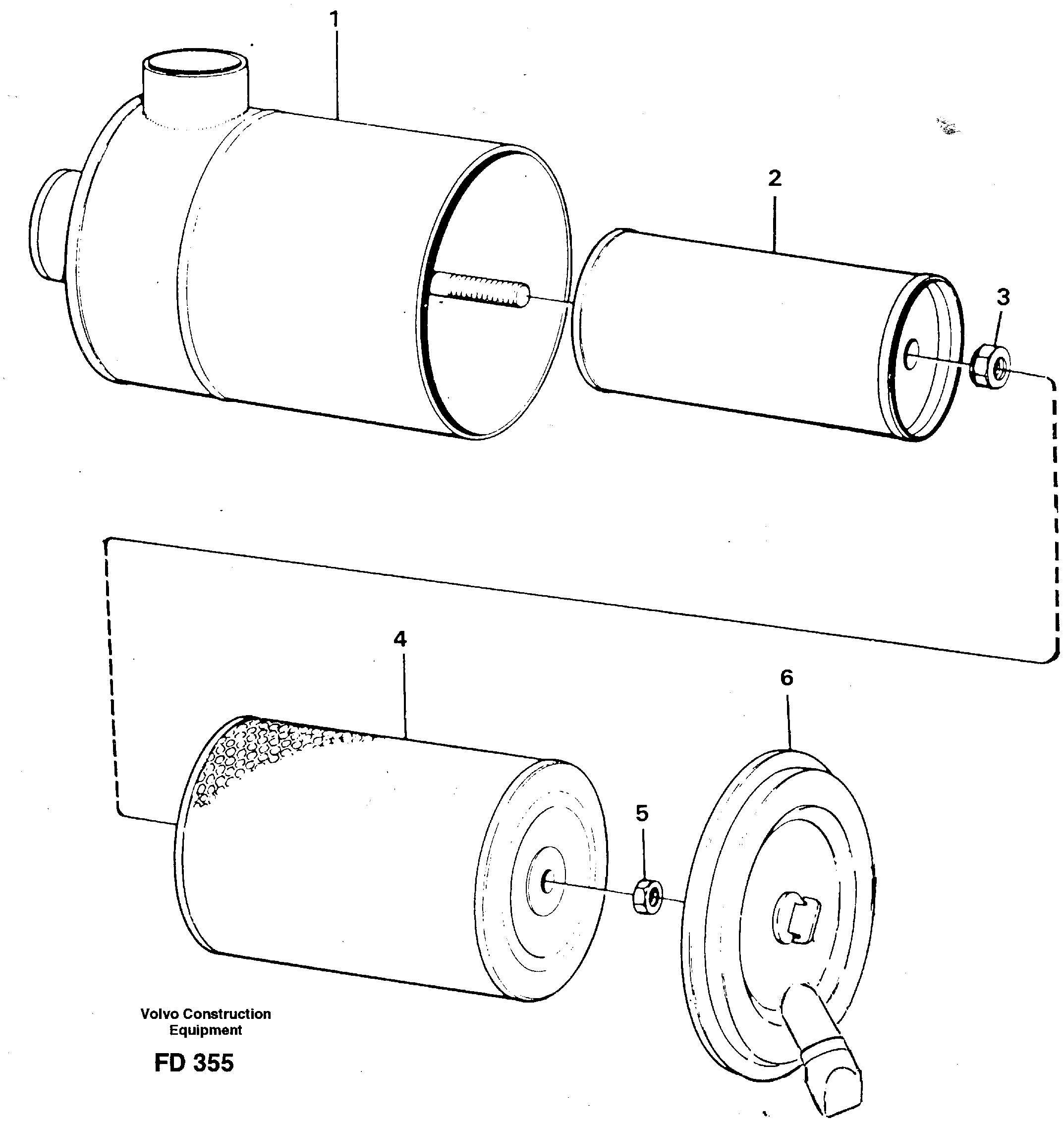 Air filter — volvo parts diagram