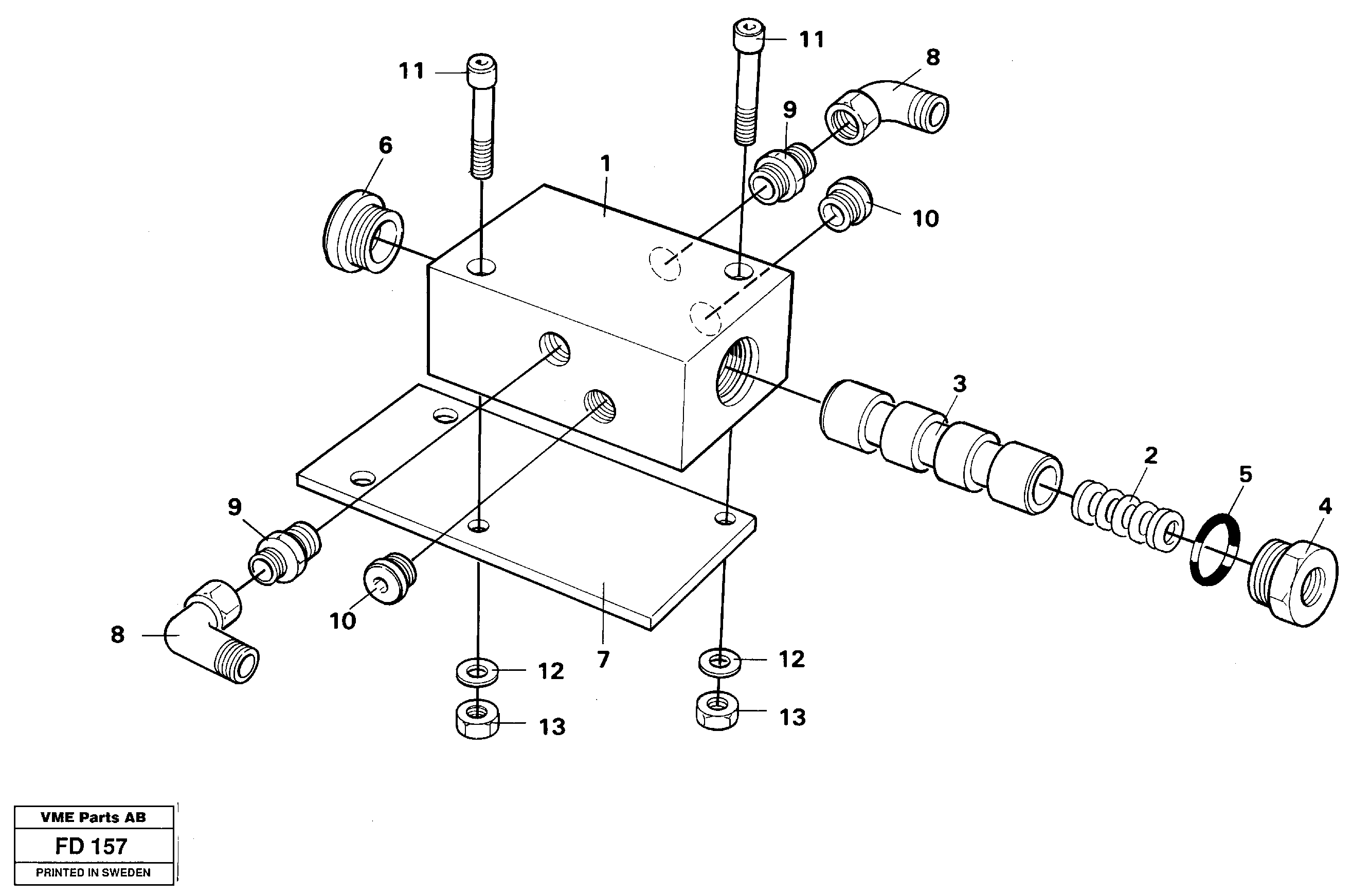 Relay valve,hammer — volvo parts diagram