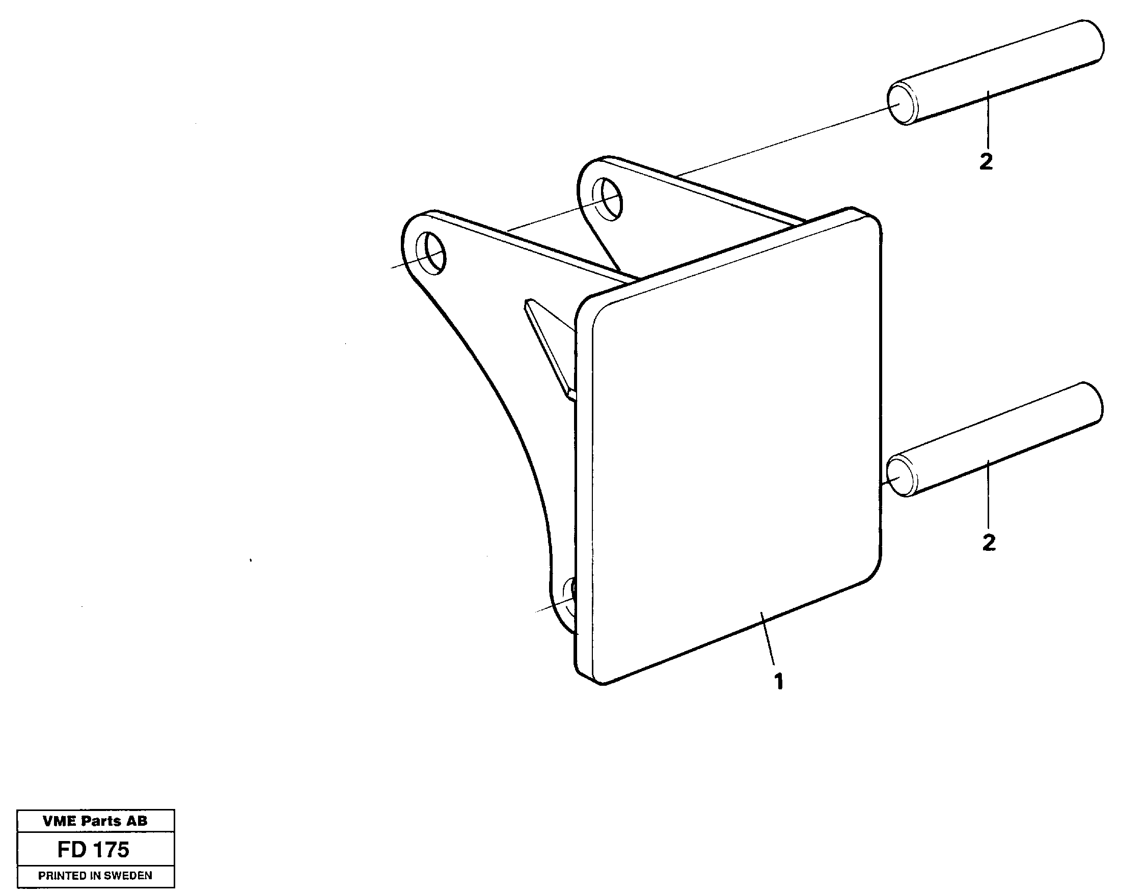 Hammer plate  14258943 — volvo parts diagram